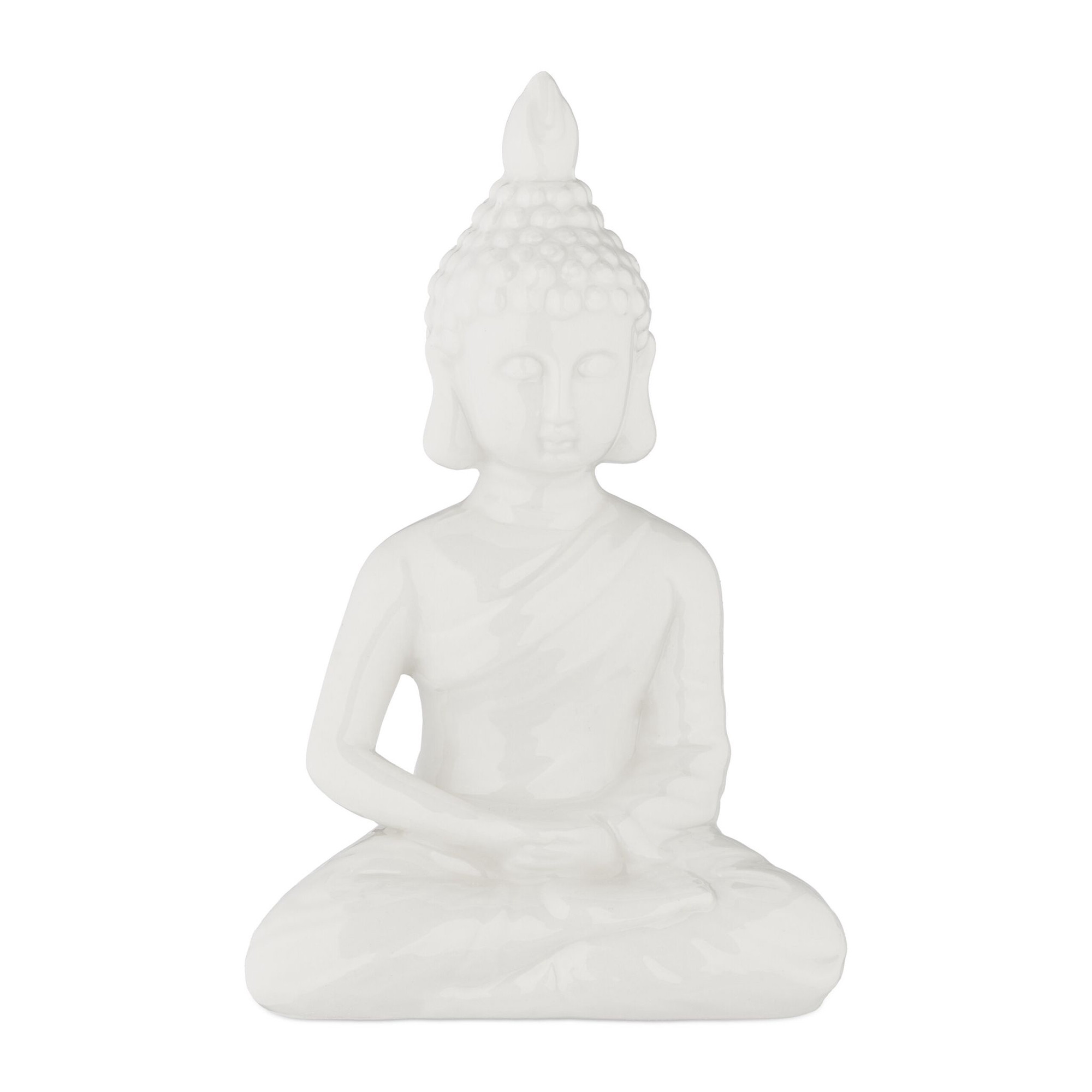 White Buddha figure 18 cm