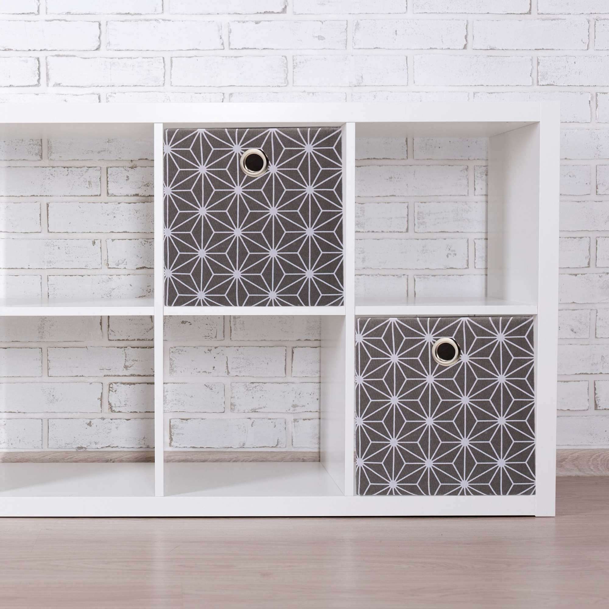 Graue Aufbewahrungsbox 2er Set