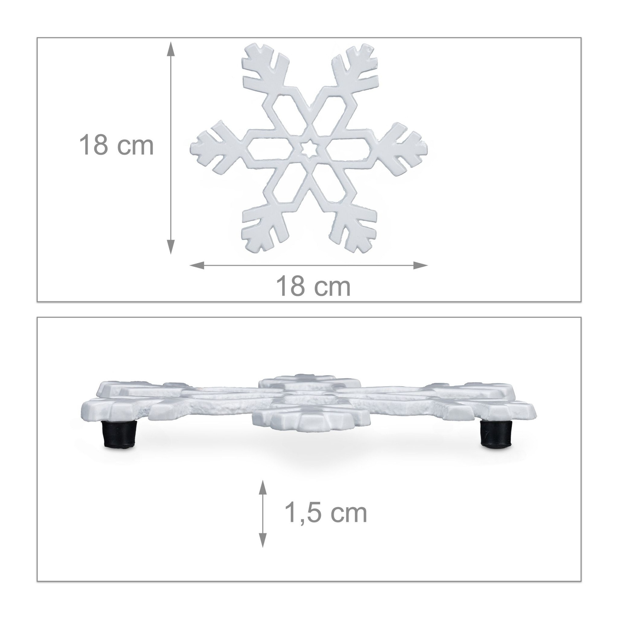 Tischsets Schneeflocke 2er Set