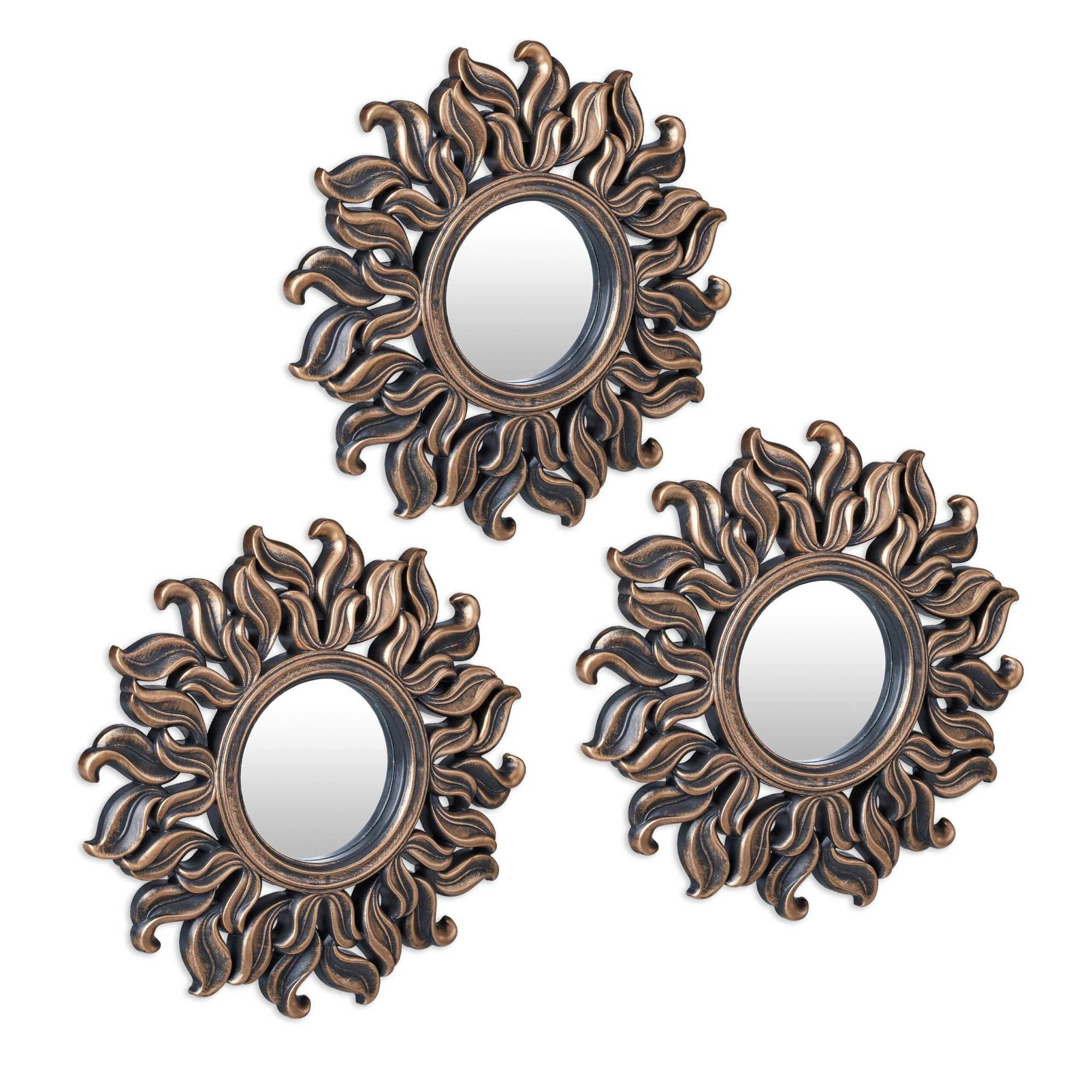 Ensemble de 3 miroirs soleil