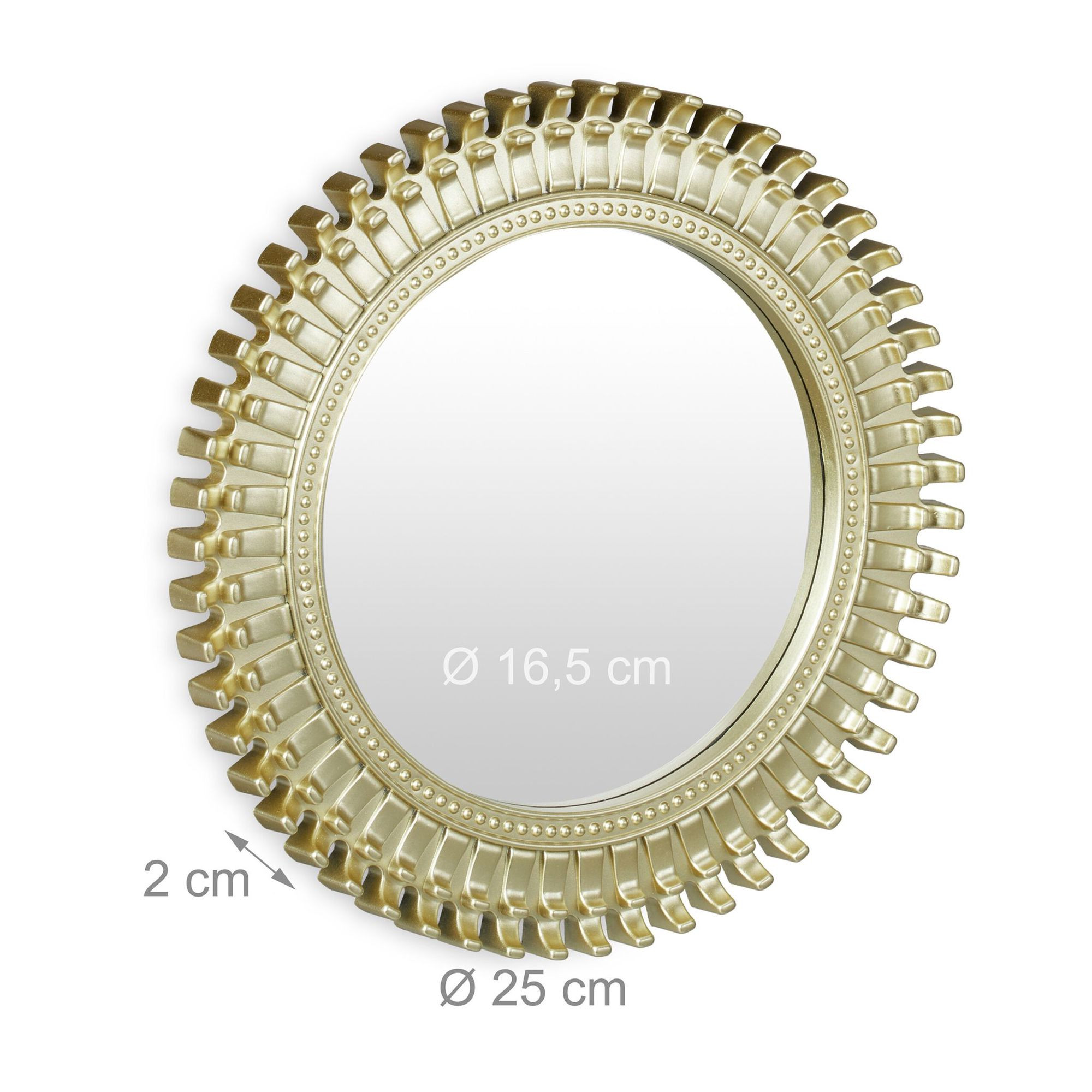 Conjunto de espelho com 3 enfeites