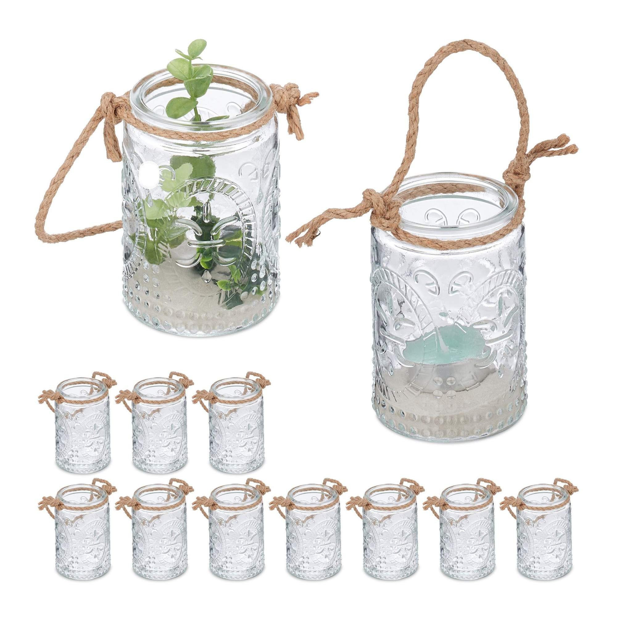 Lanterna vintage, conjunto de 12