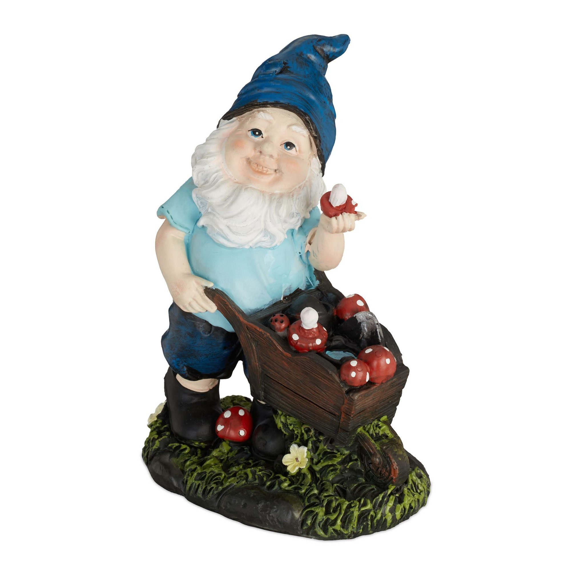 Tuinkabouter met paddenstoelen