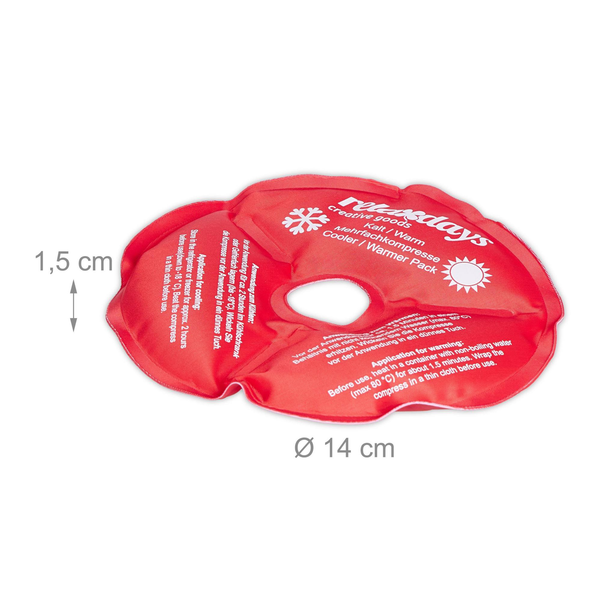 set di 4 ginocchiere in rosso