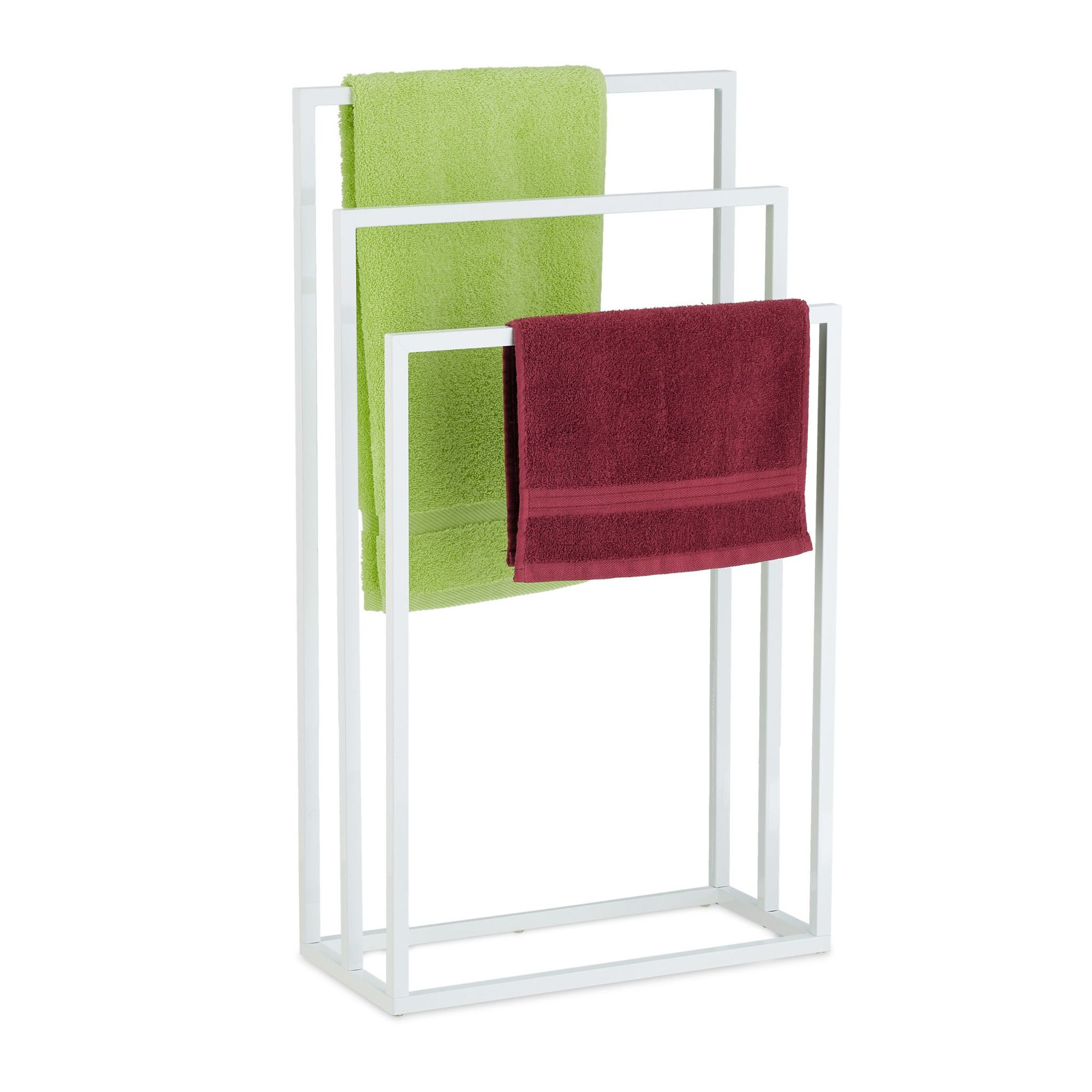 Witte handdoekhouder 3 rails