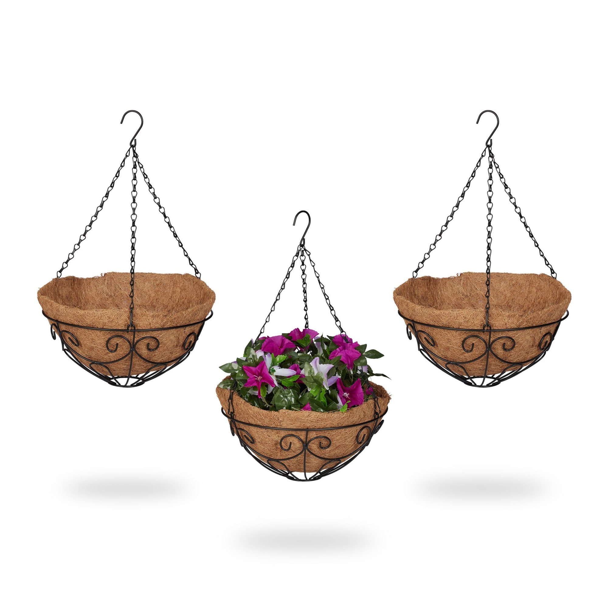 Set di 3 pezzi di cocco Grapevine