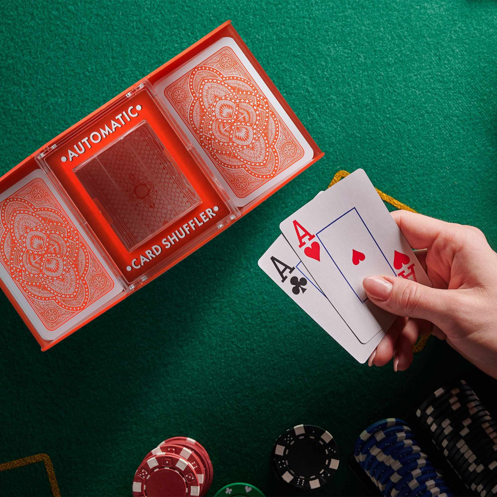 Kartenmischer elektrisch 2 Decks