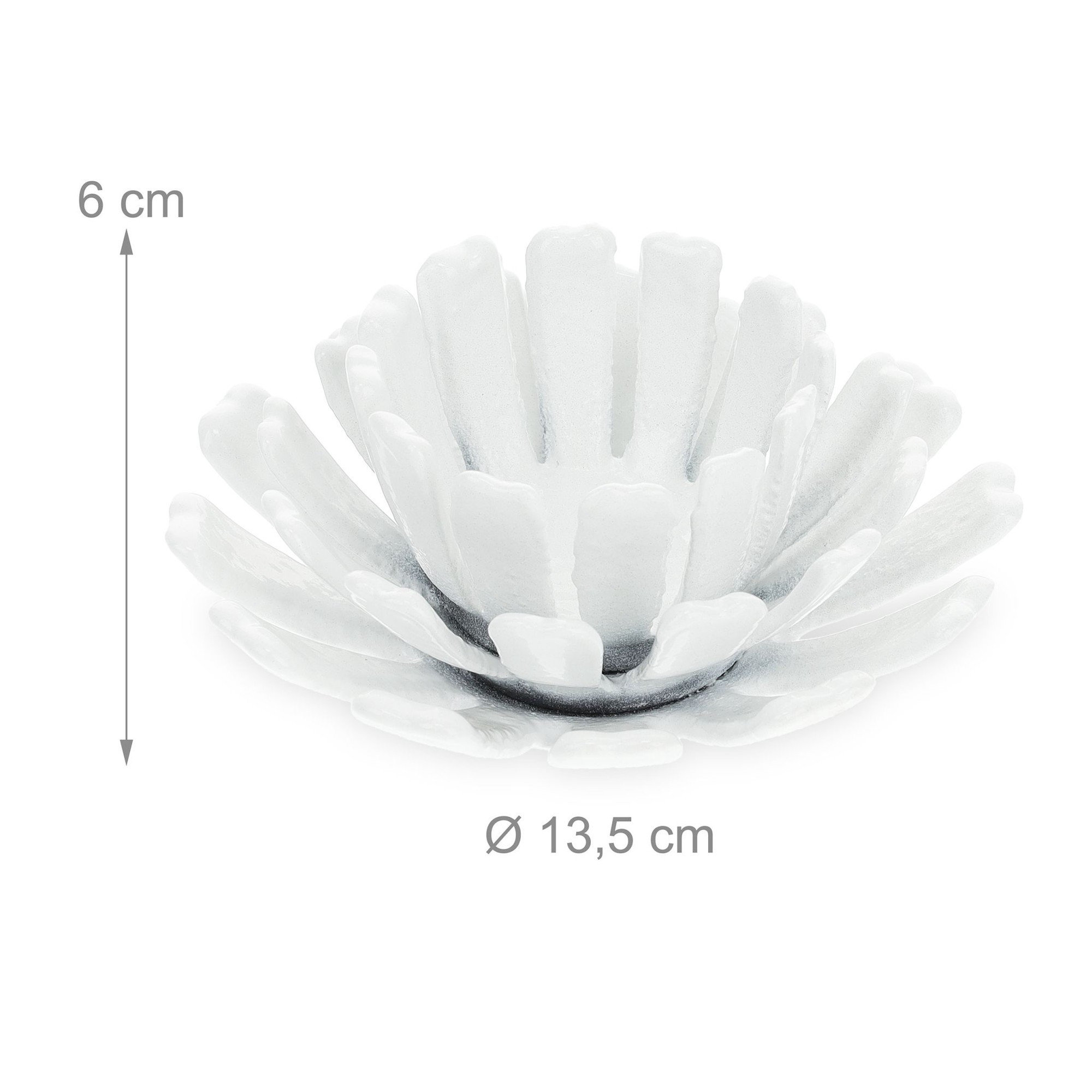 2er-Set blumenförmiger Teelichthalter