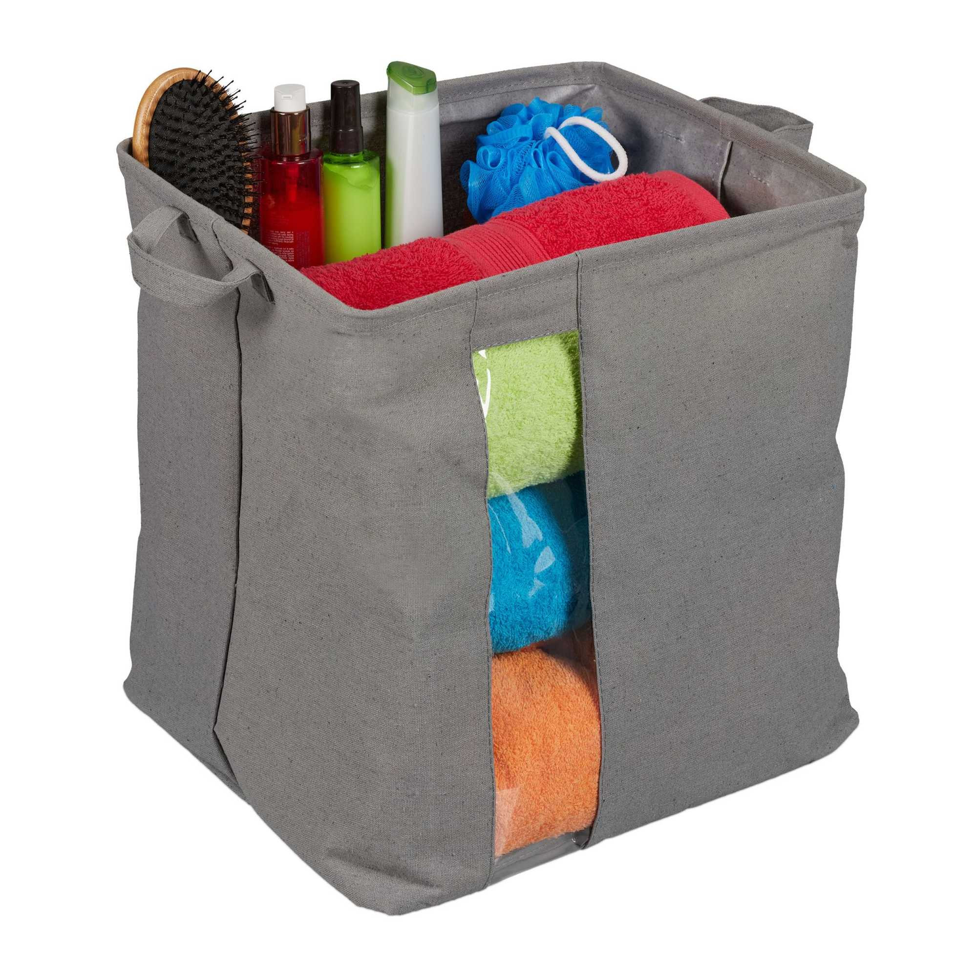 Panier de rangement avec fenêtre de visualisation