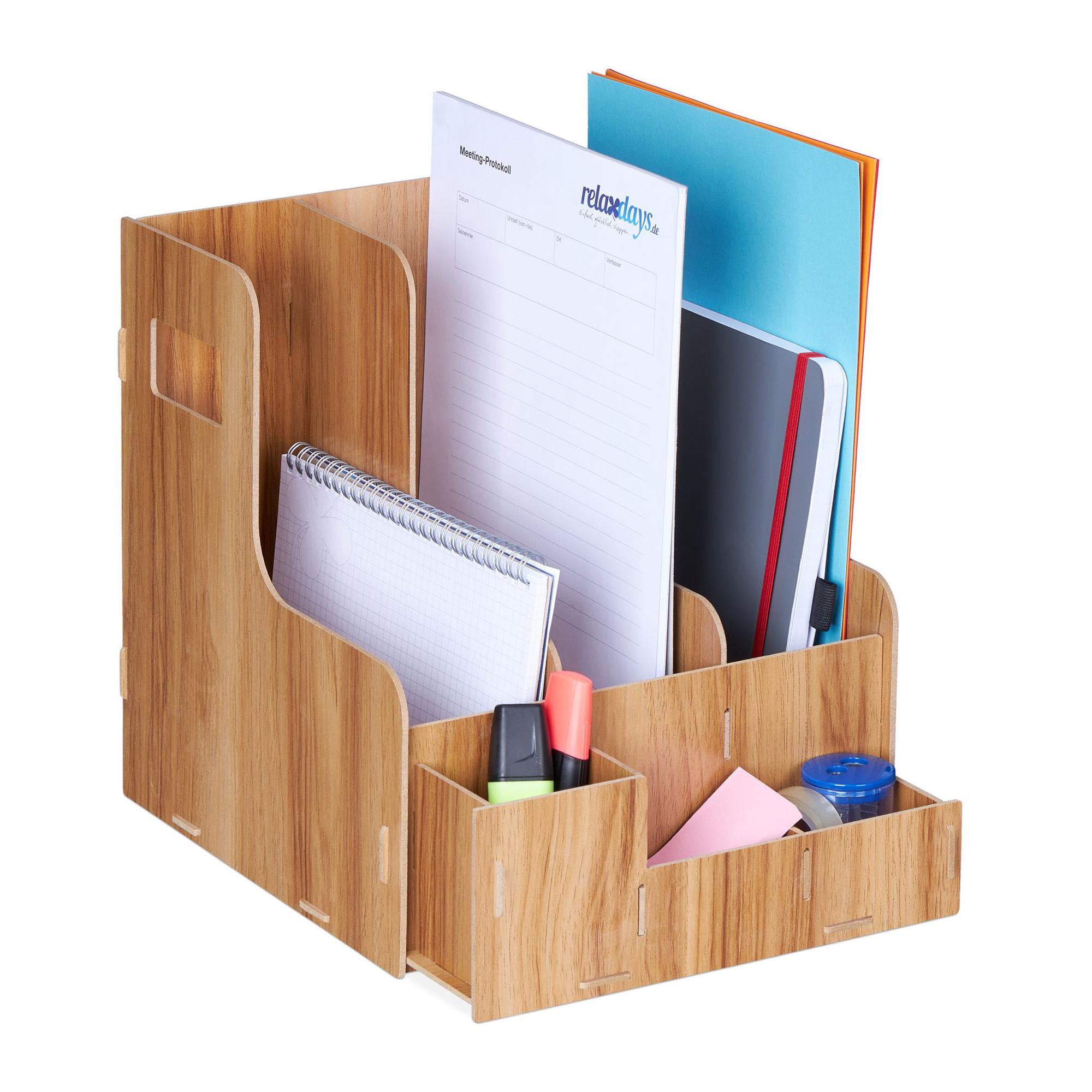 Boîte à magazines et à outils à 3 compartiments
