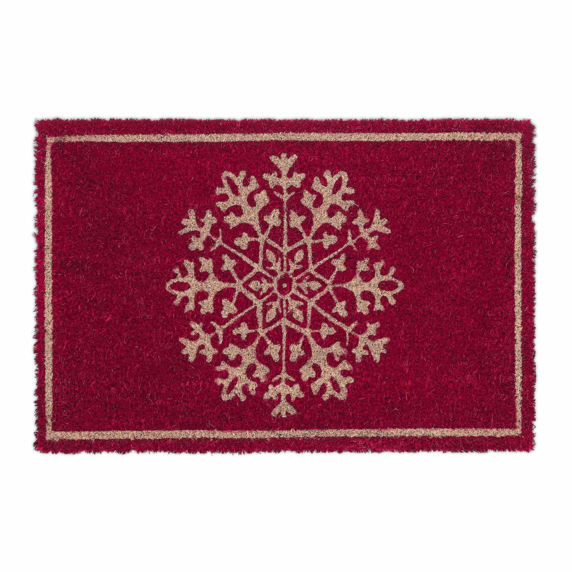 Capacho de coco "Floco de neve