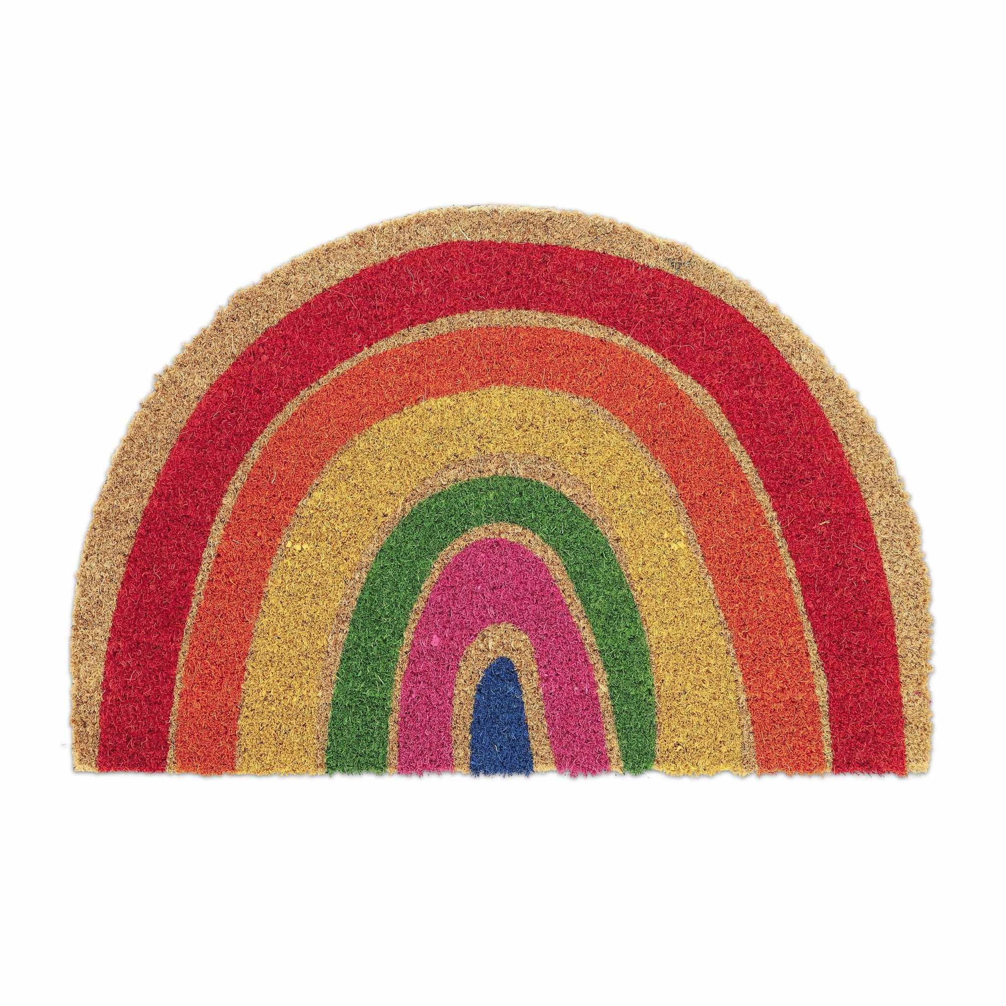 Felpudo de coco arcoiris