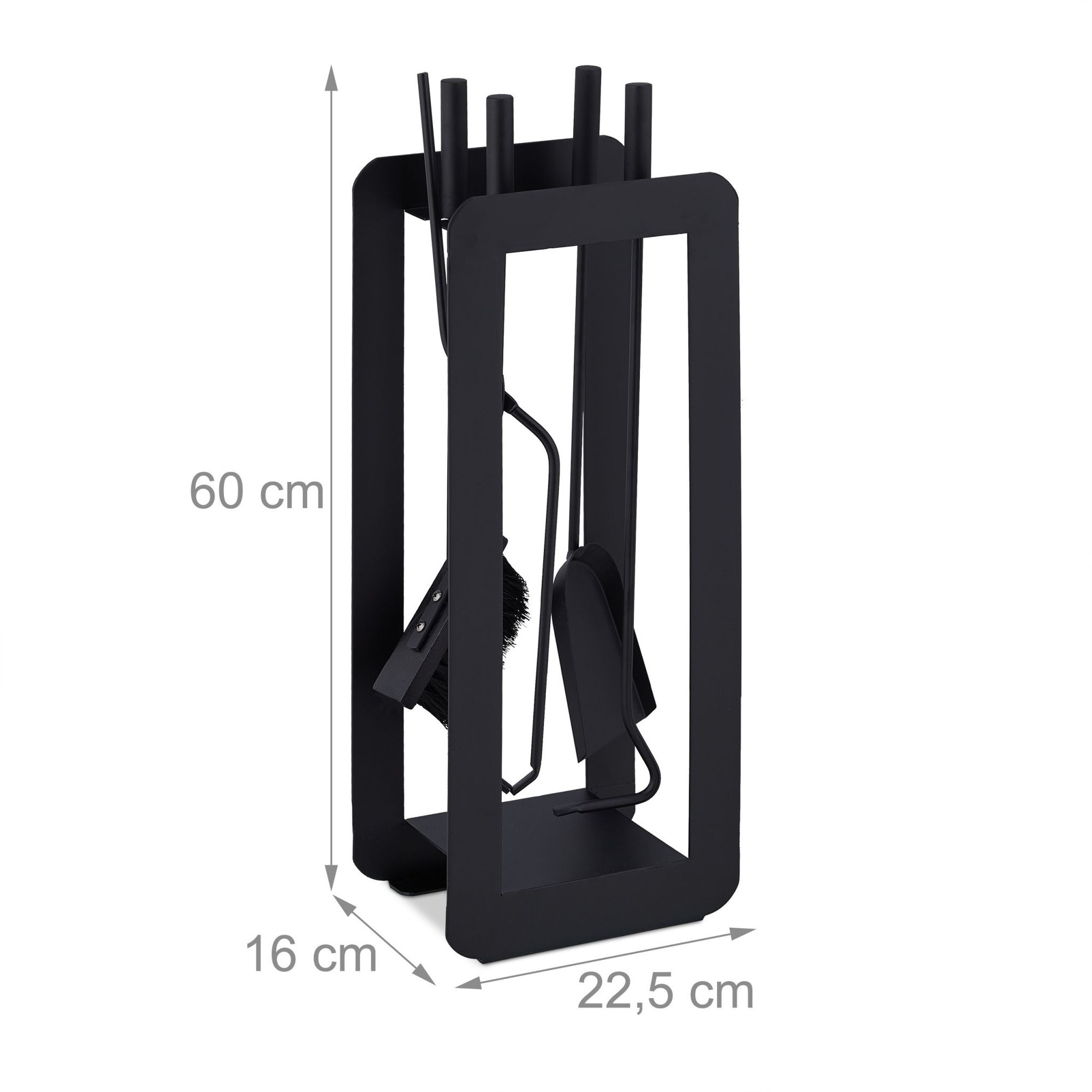 Cheminée 5 pièces en noir