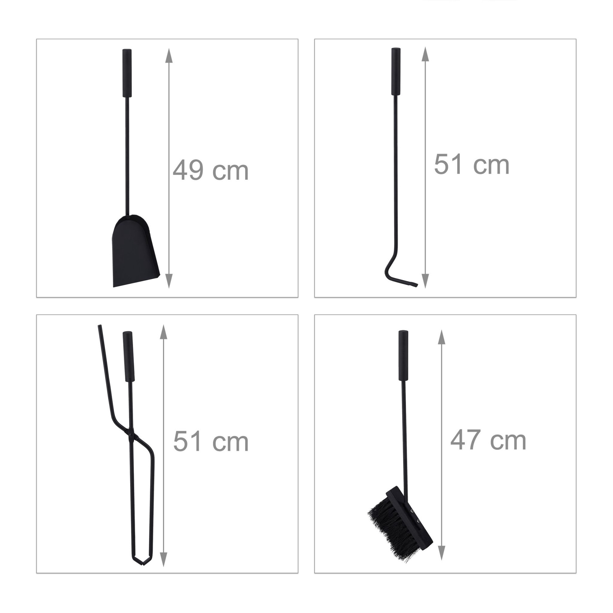 Cheminée 5 pièces en noir