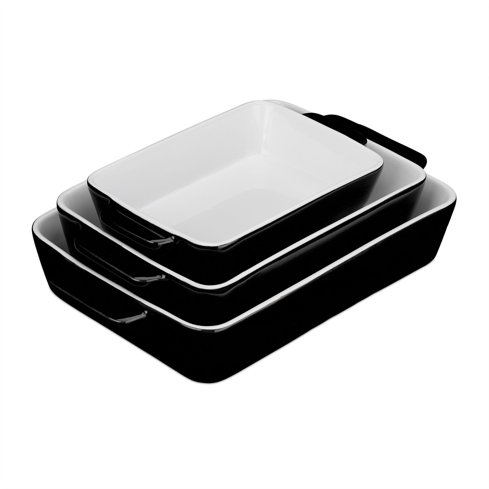 Ofenform 3er Set schwarz