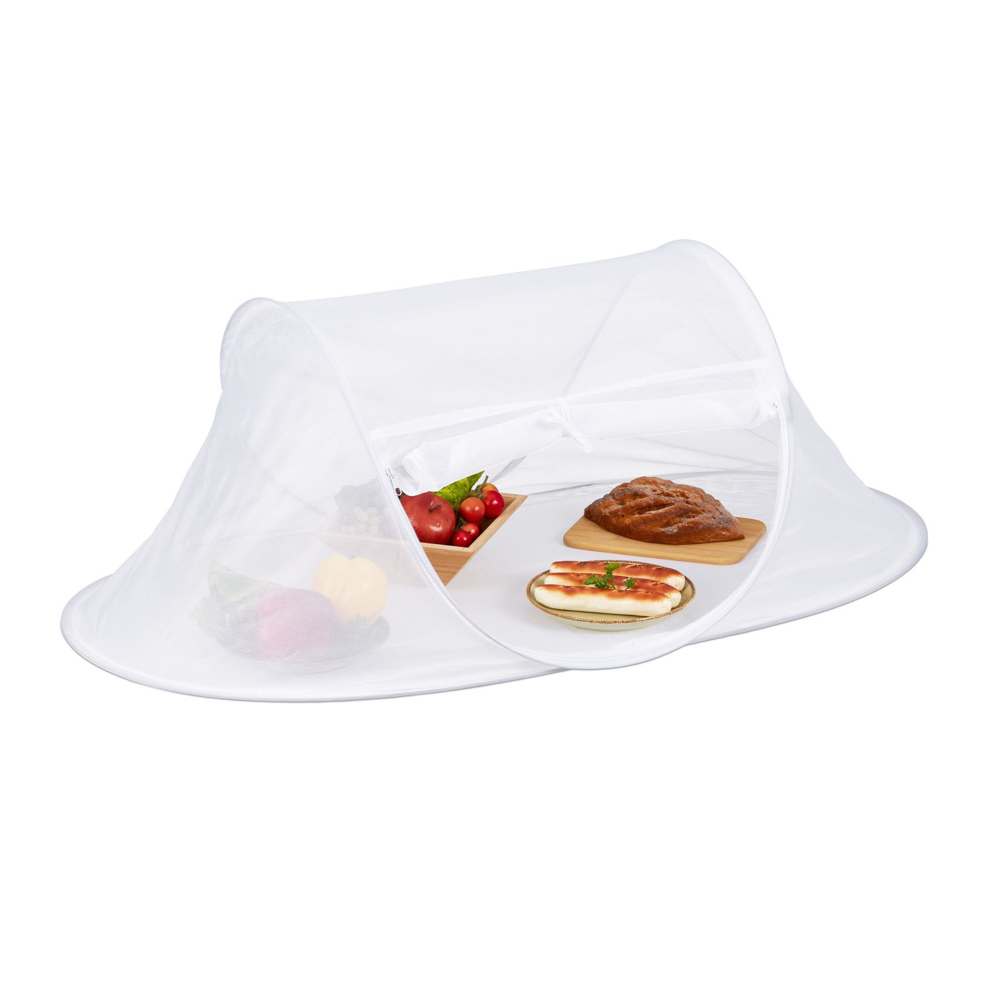 Capot de vol pour aliments blanc