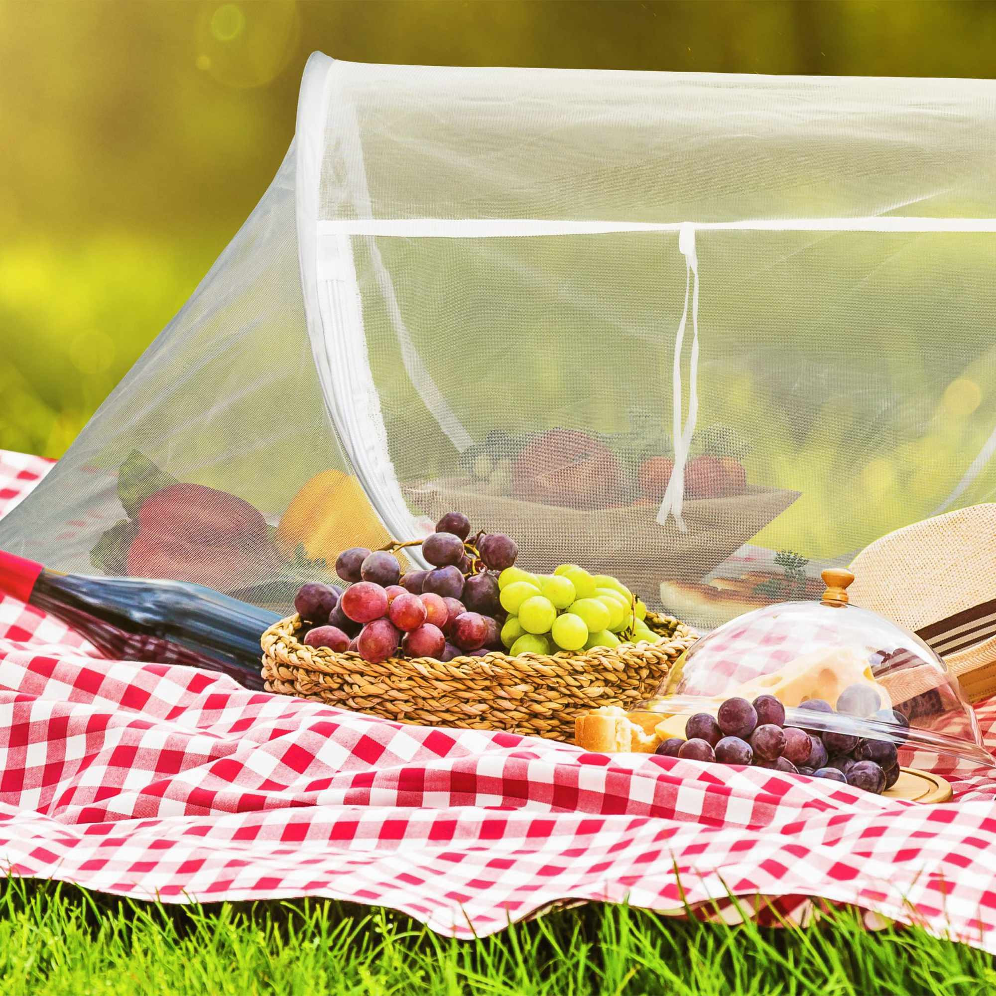Capot de vol pour aliments blanc