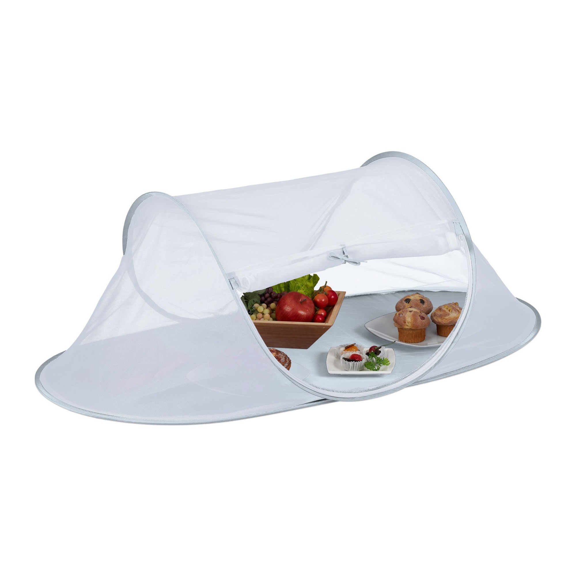 Capot de vol pour aliments gris