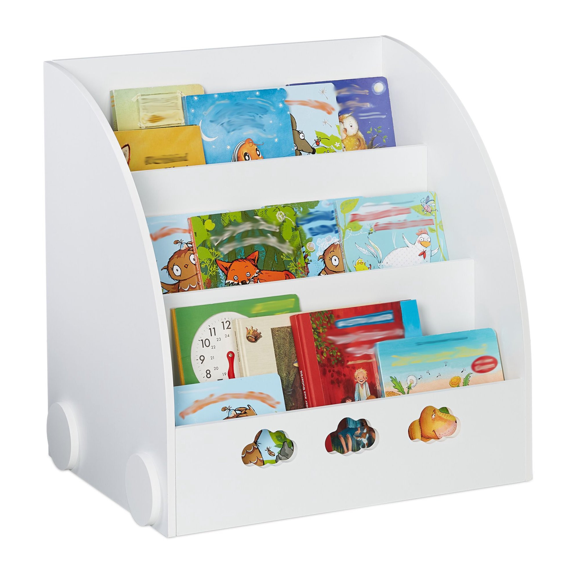 Kinderboekenplank in wit