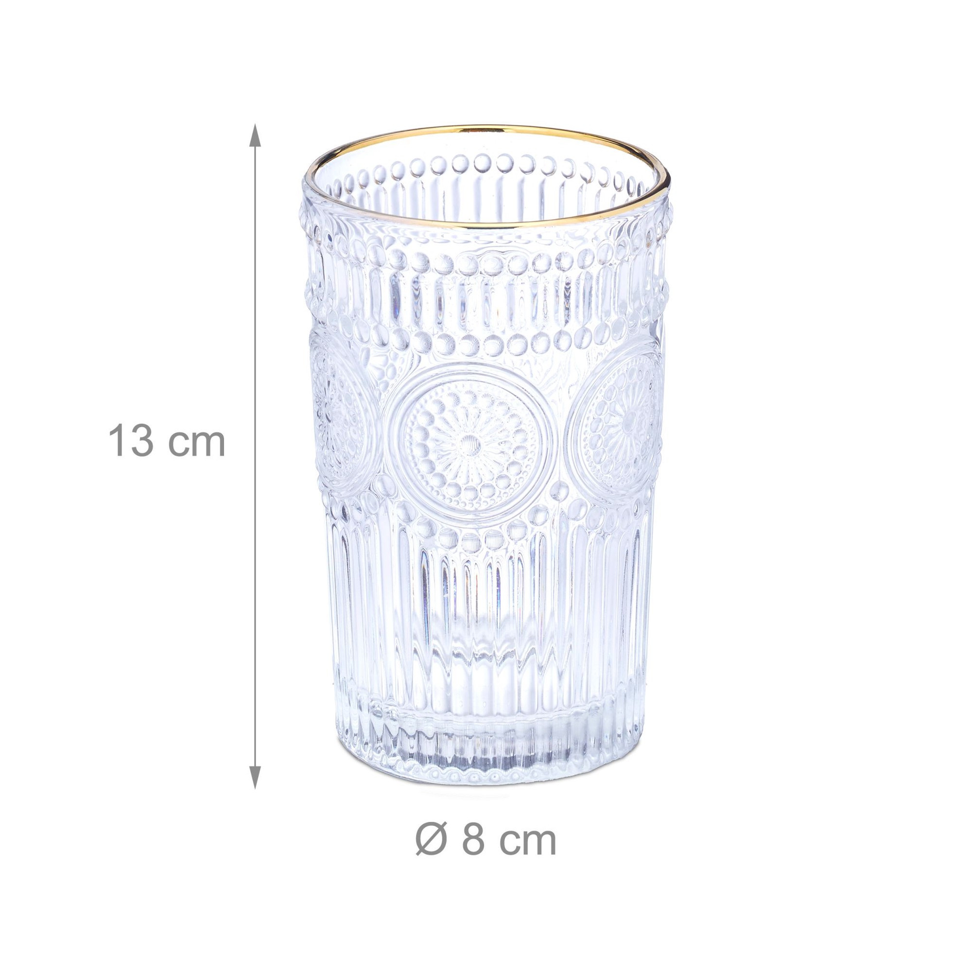 Bicchieri vintage 40 cl set da 4