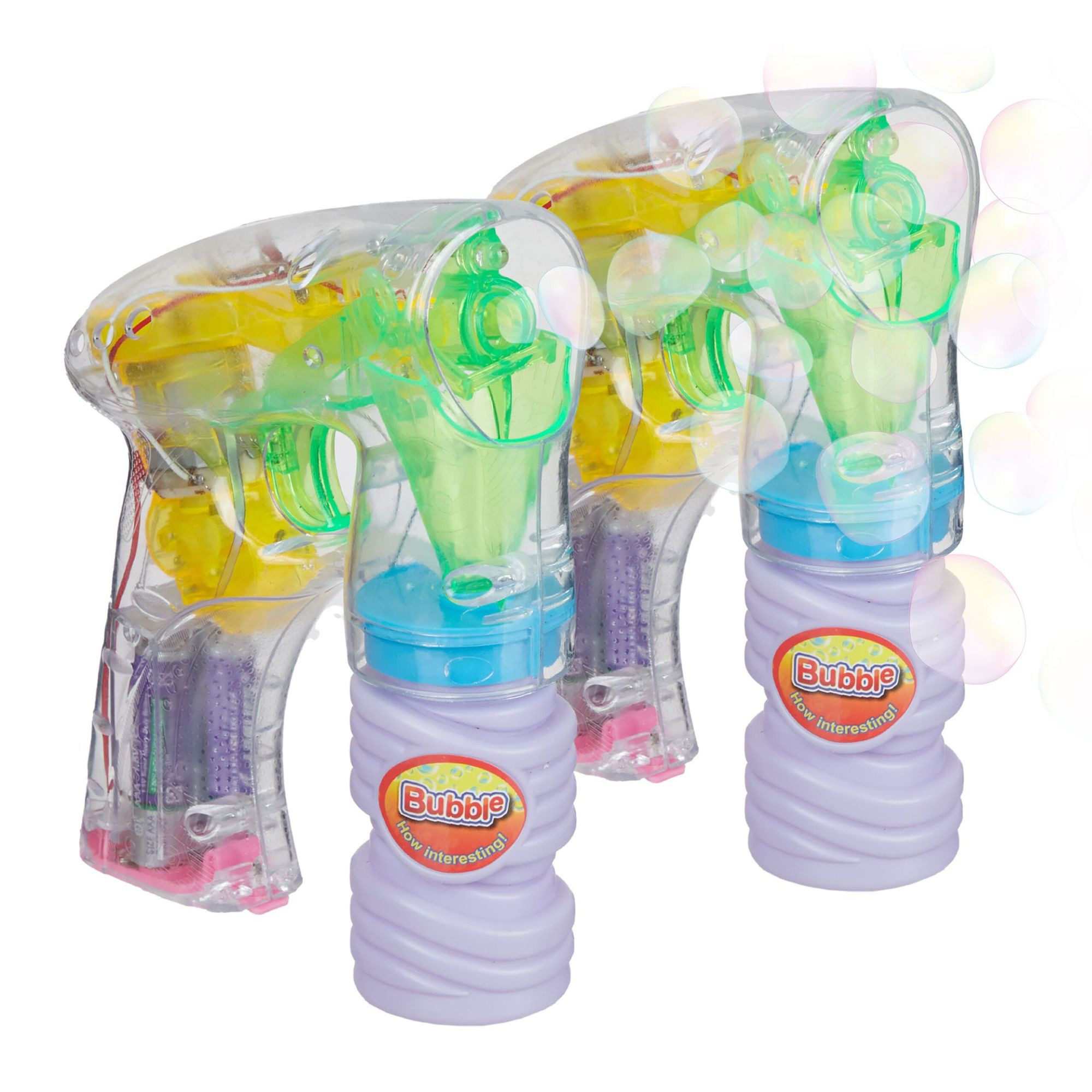 LED-bubbelpistool - set van 2
