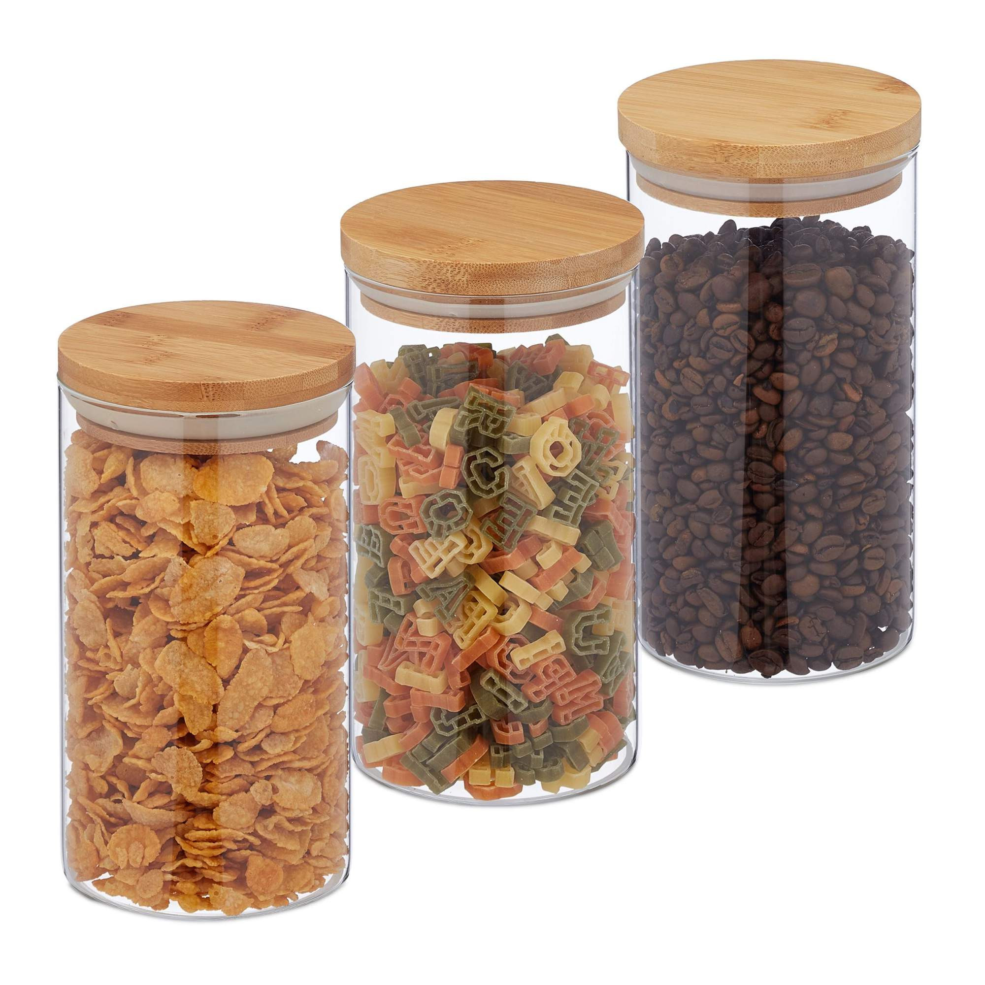3 pièces. Pots de conservation 1000 ml