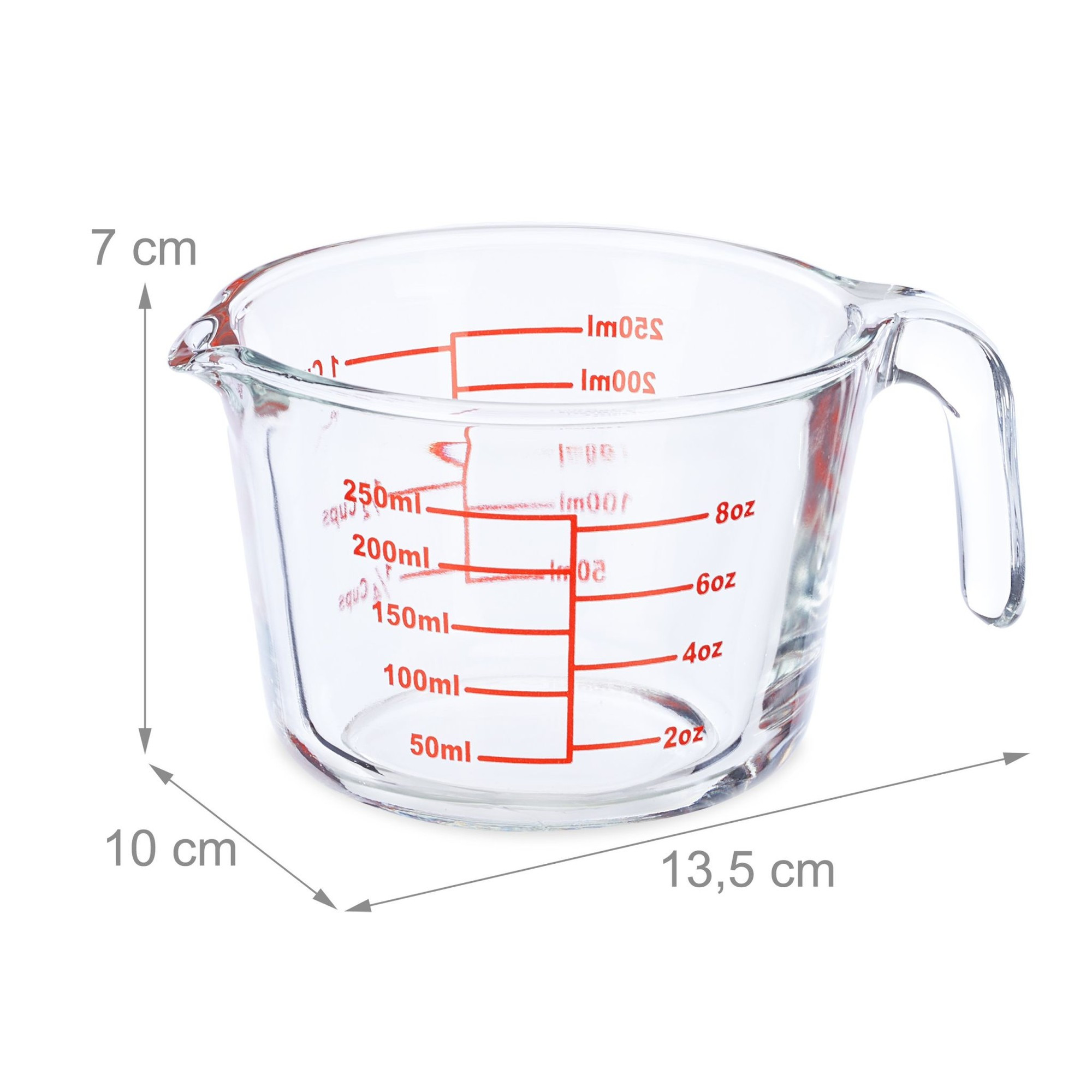 Glasmessbecher 250 ml