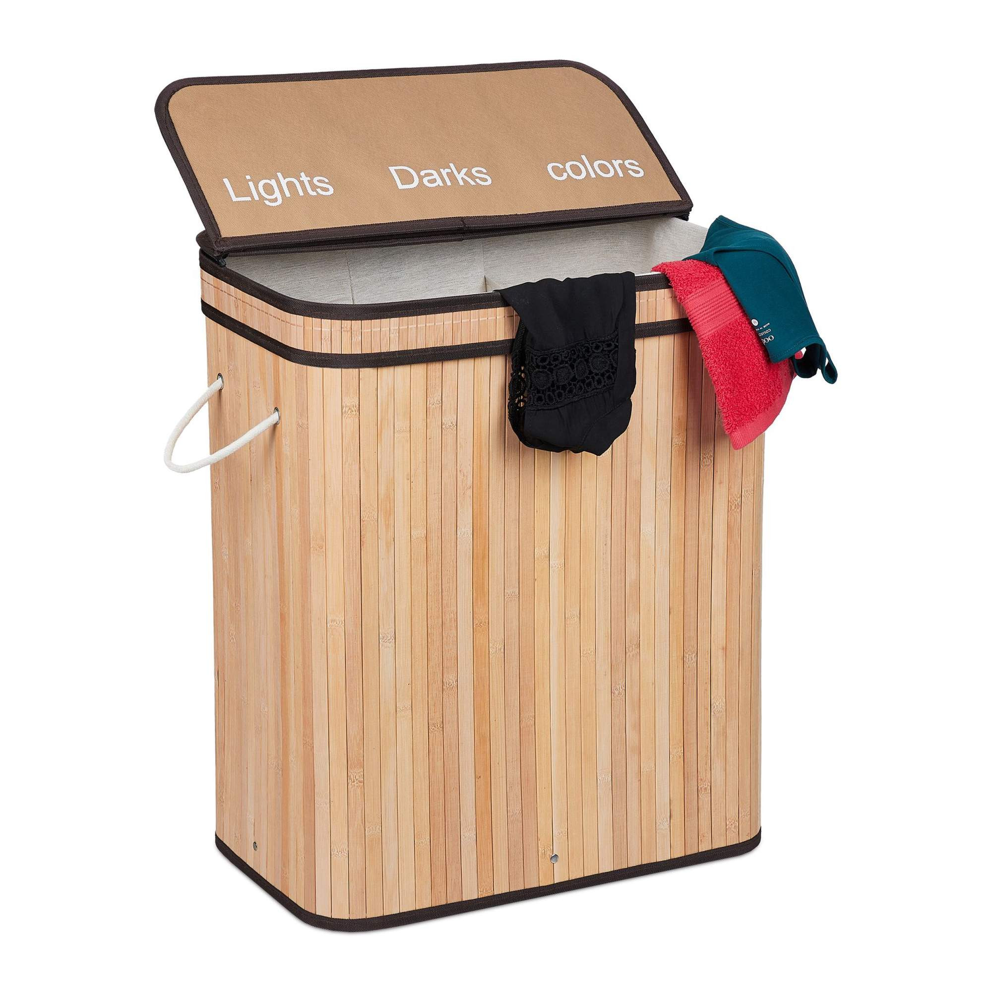 Separador de roupas em bambu