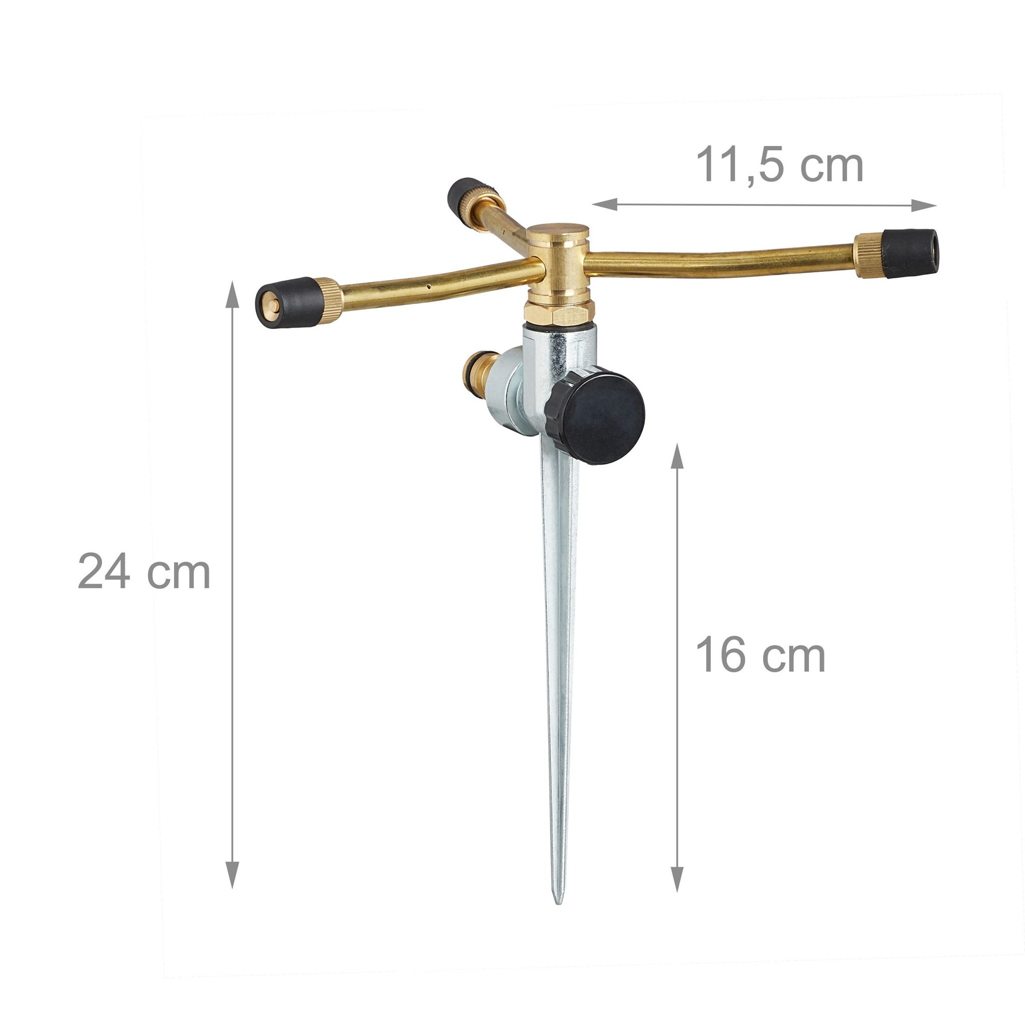 Sprinkler 3-armig mit Erdanker
