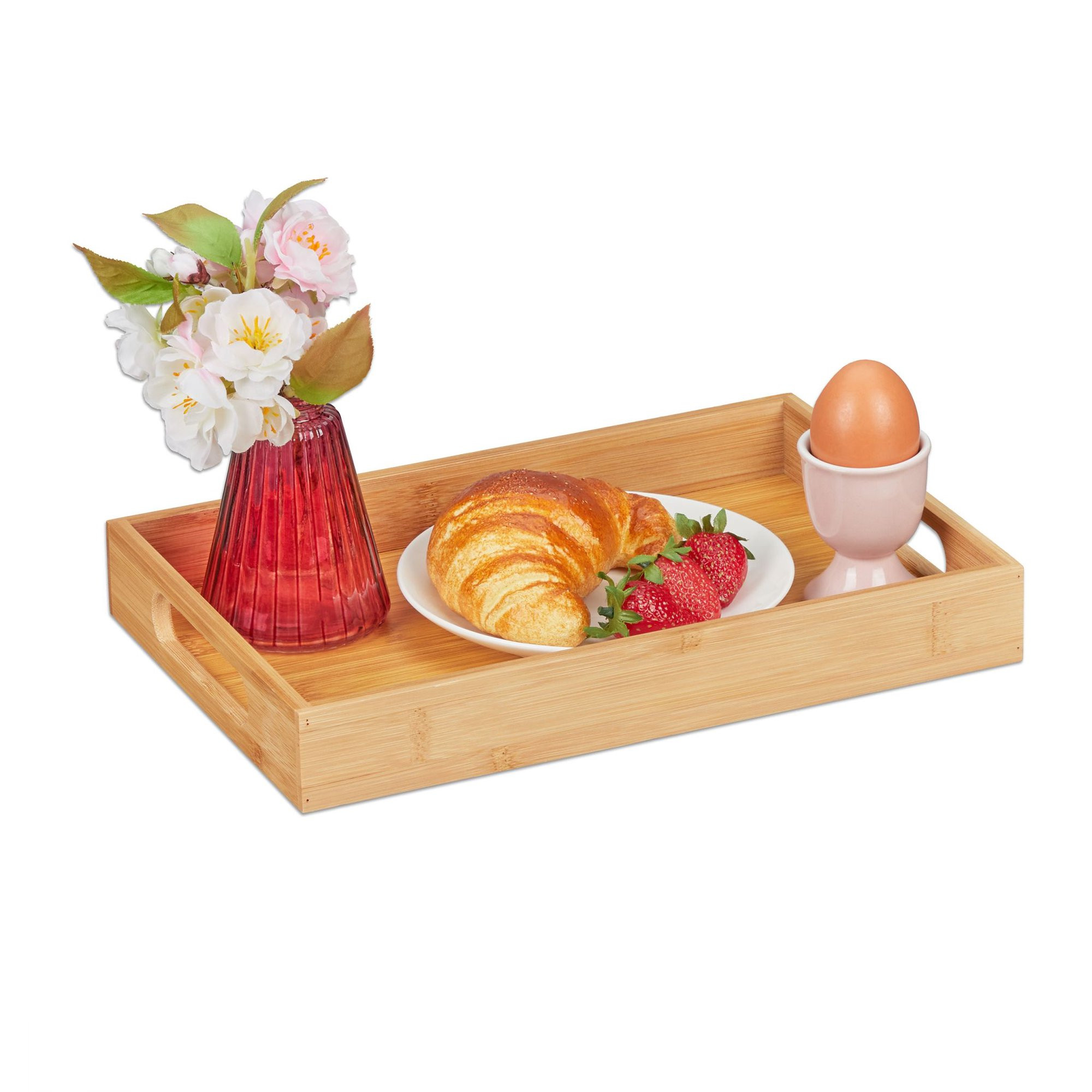Bandeja de serviço de bambu