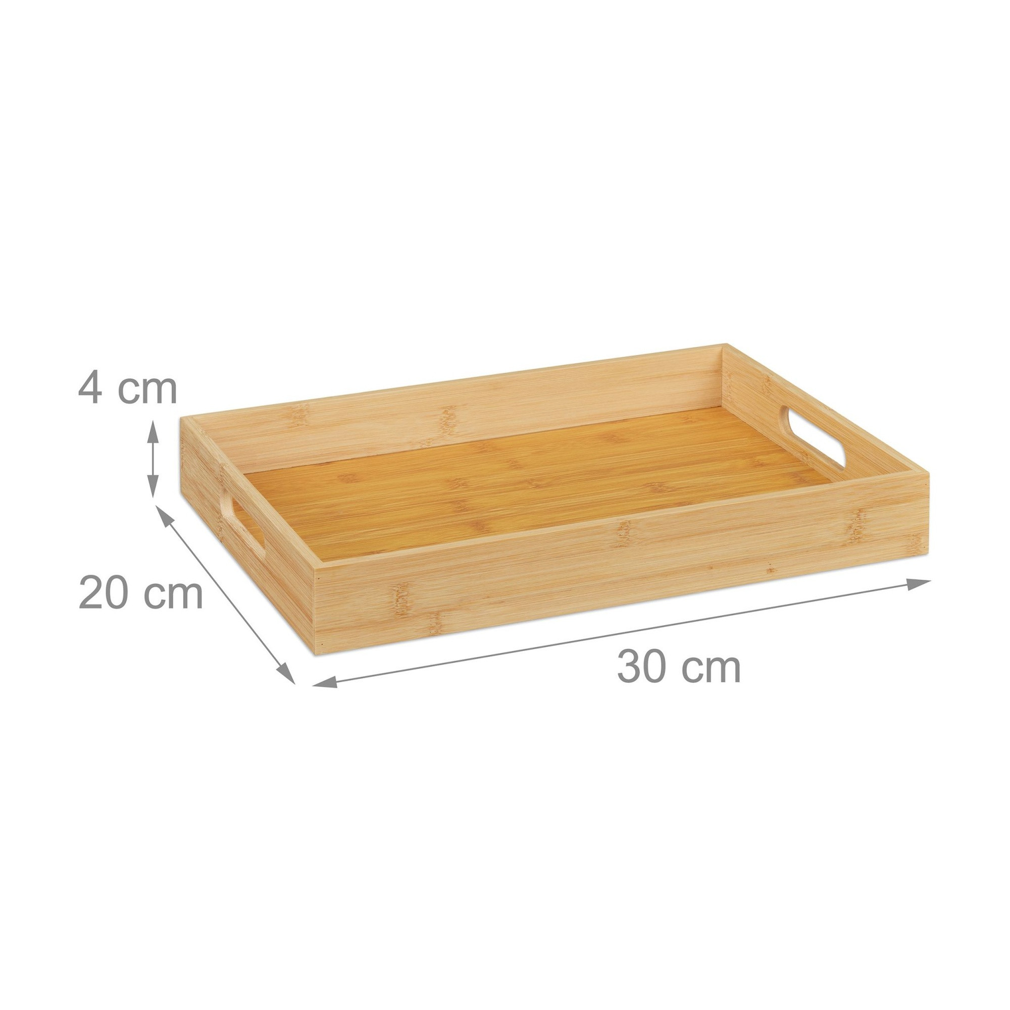Serviertablett aus Bambus