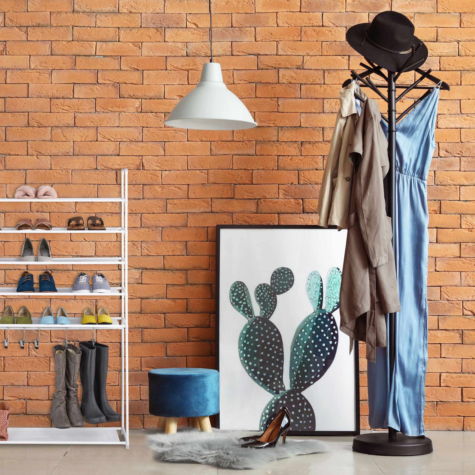 Schuhregal mit Stiefelfach