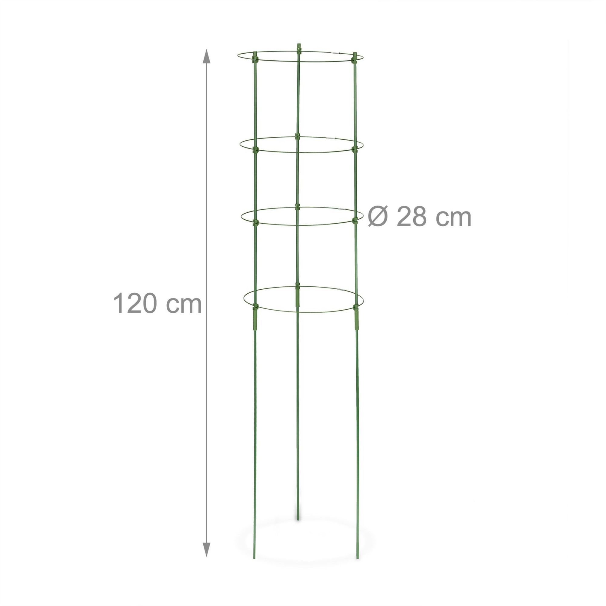 Supporto per piante 120 cm, set da 2
