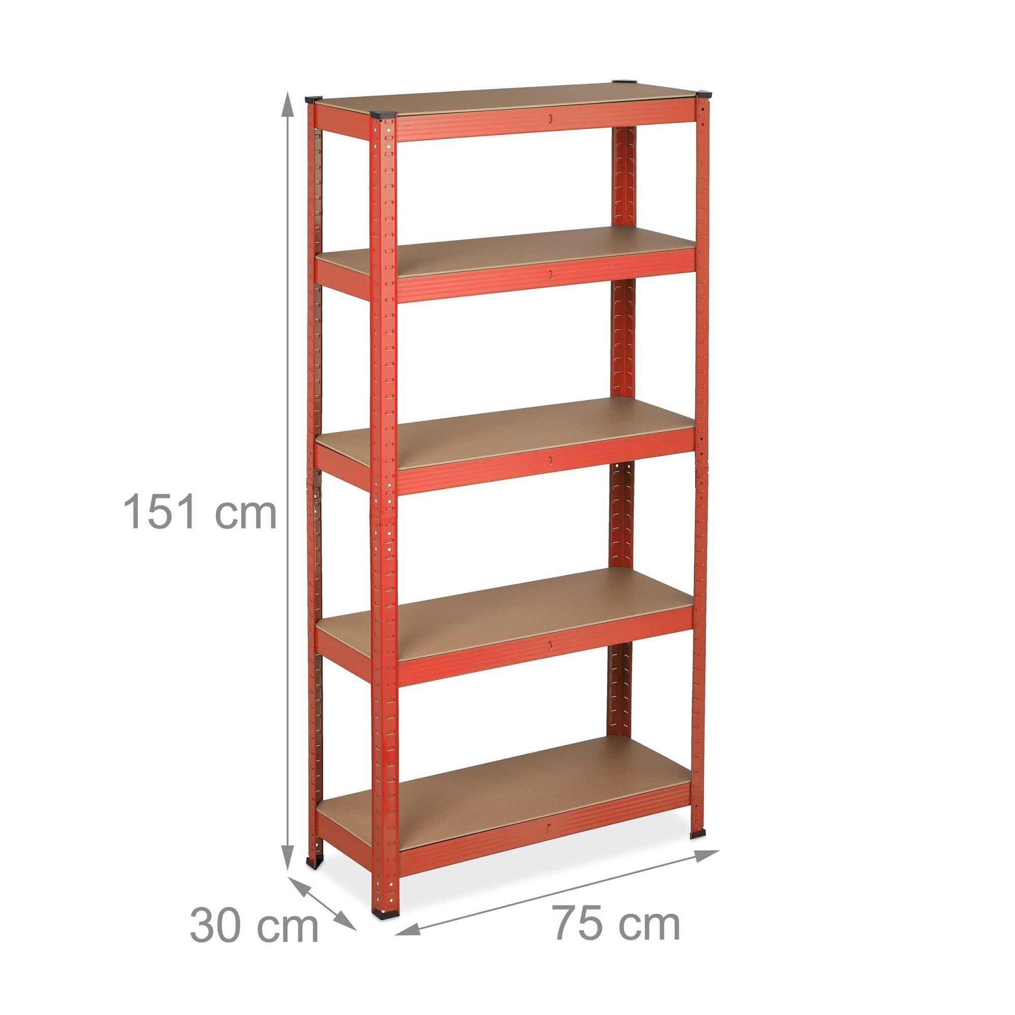 Opbergplank rood