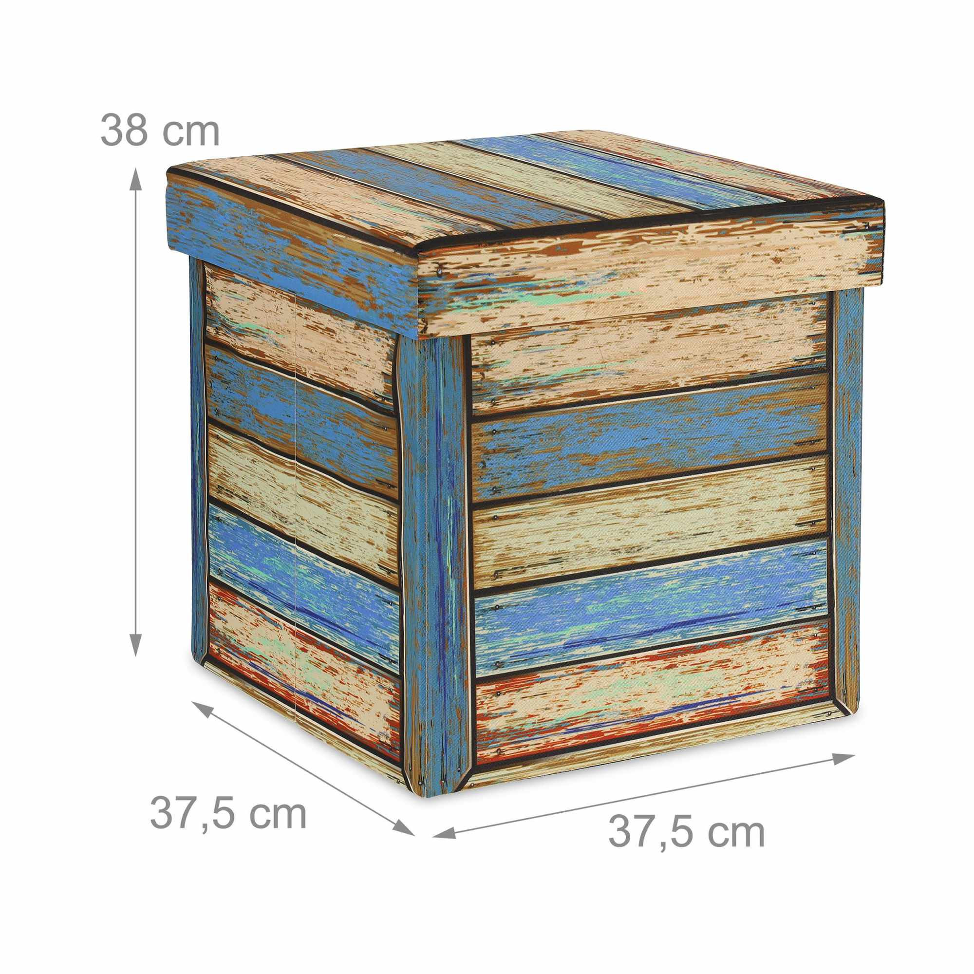 Vintage Hocker mit Stauraum