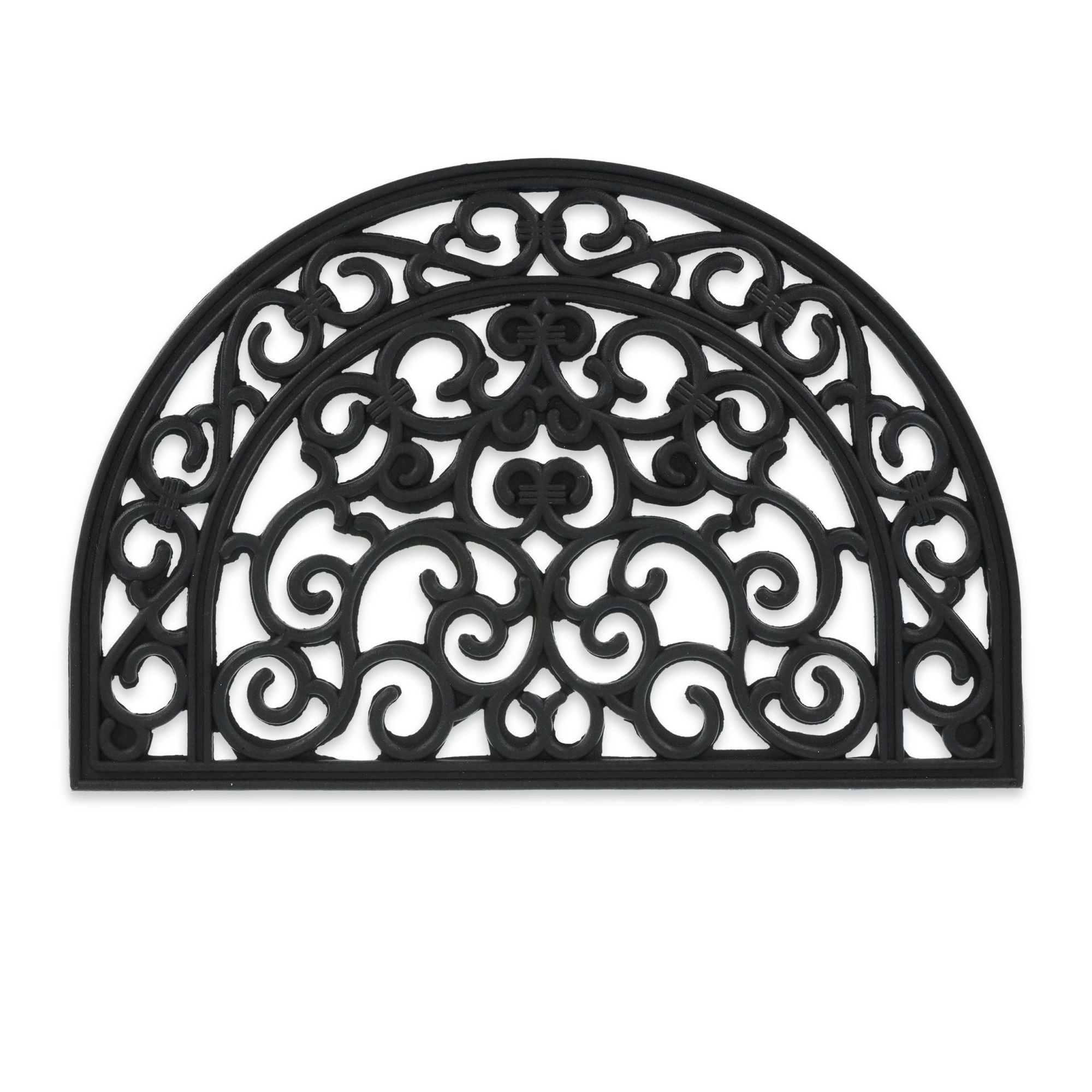 Semi-round rubber doormat