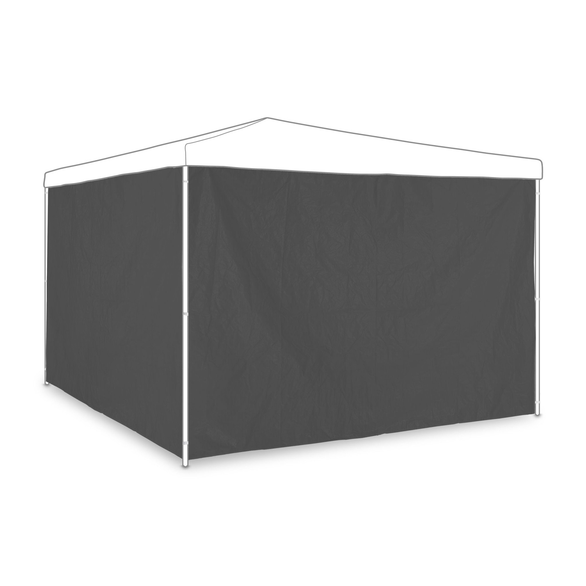 Vela solar retangular cinza