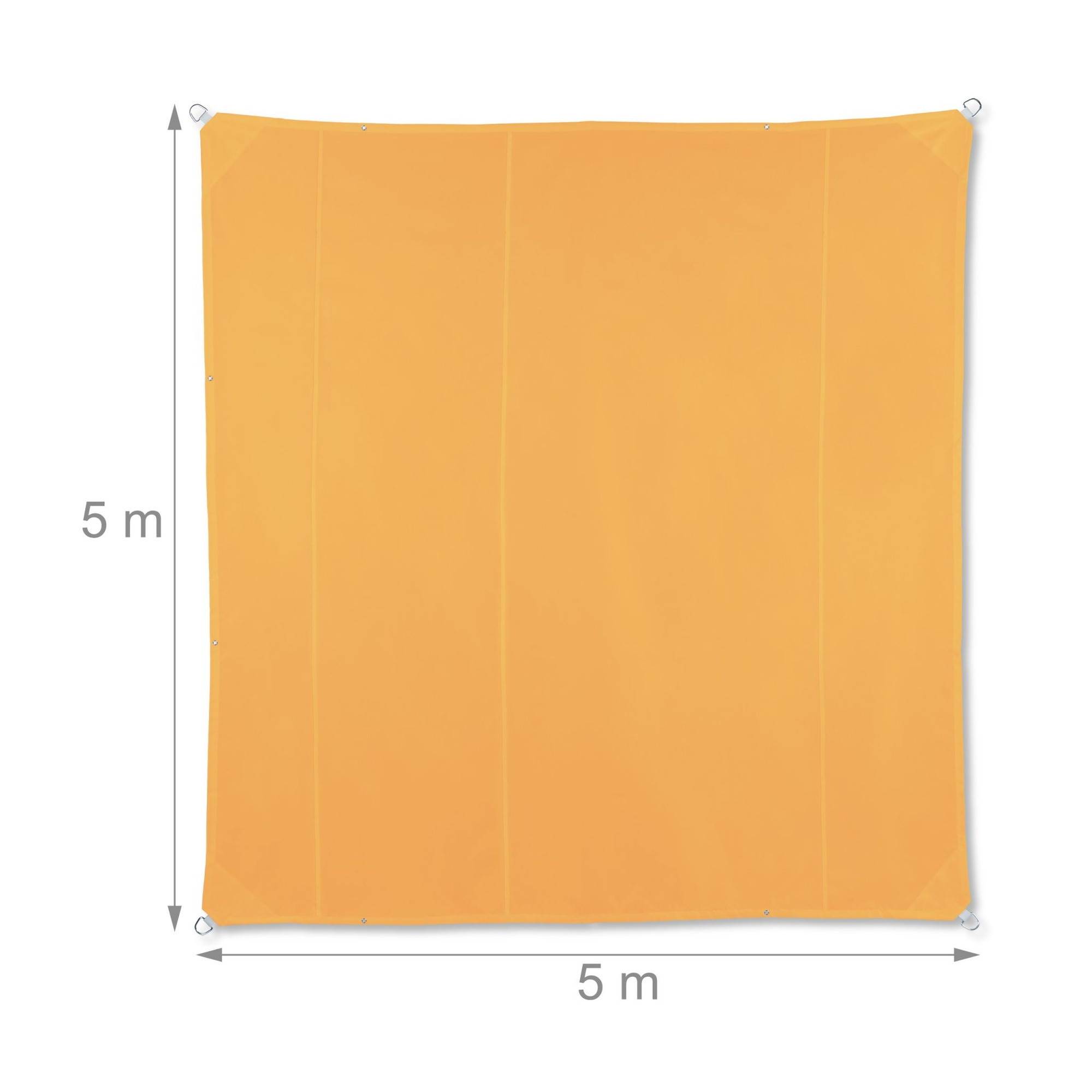 Voile d'ombrage carrée jaune