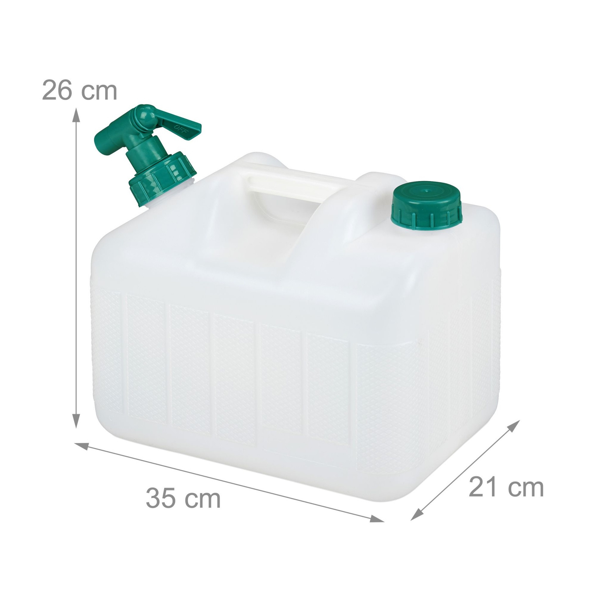 Wassertank mit Wasserhahn