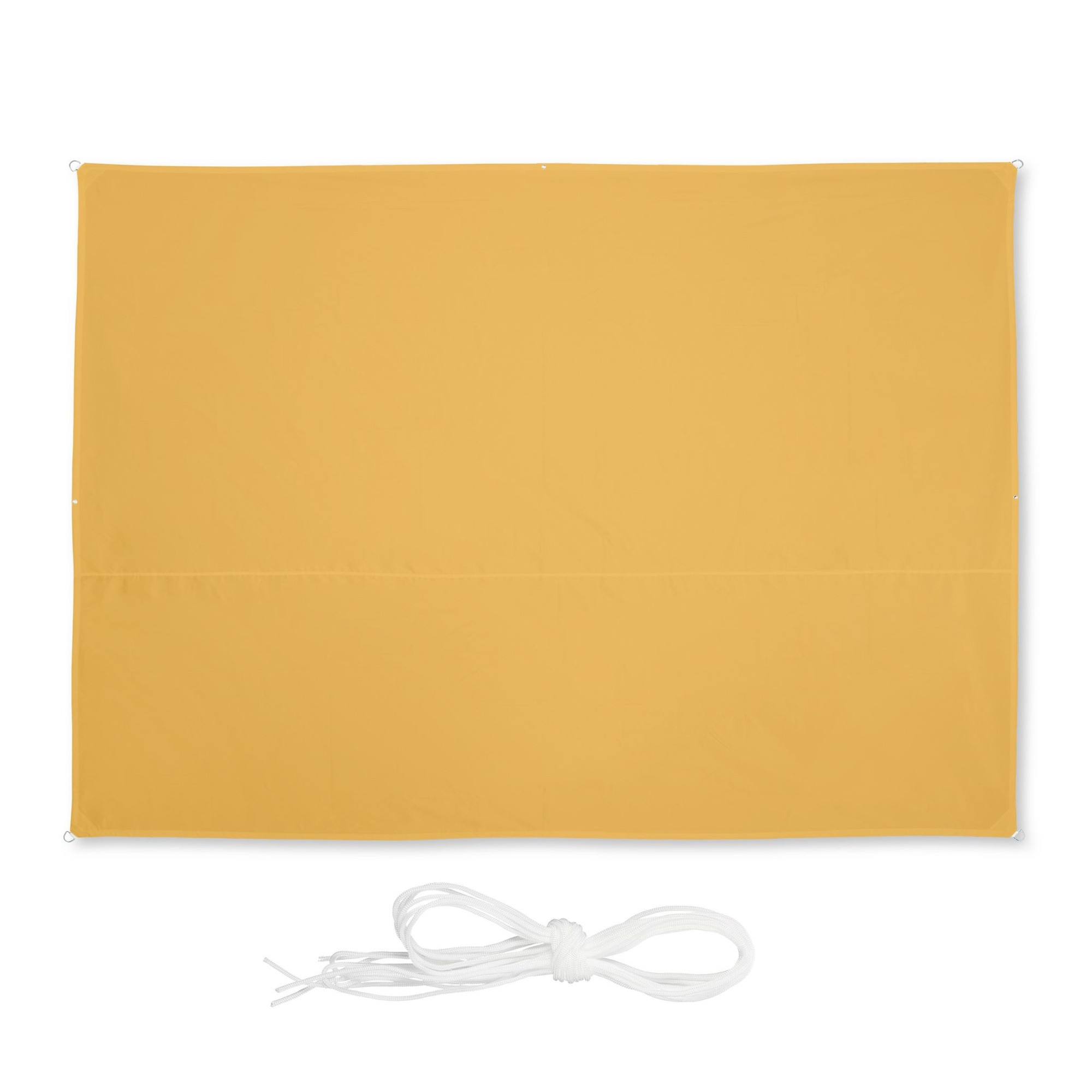 Sun sail rectangular yellow