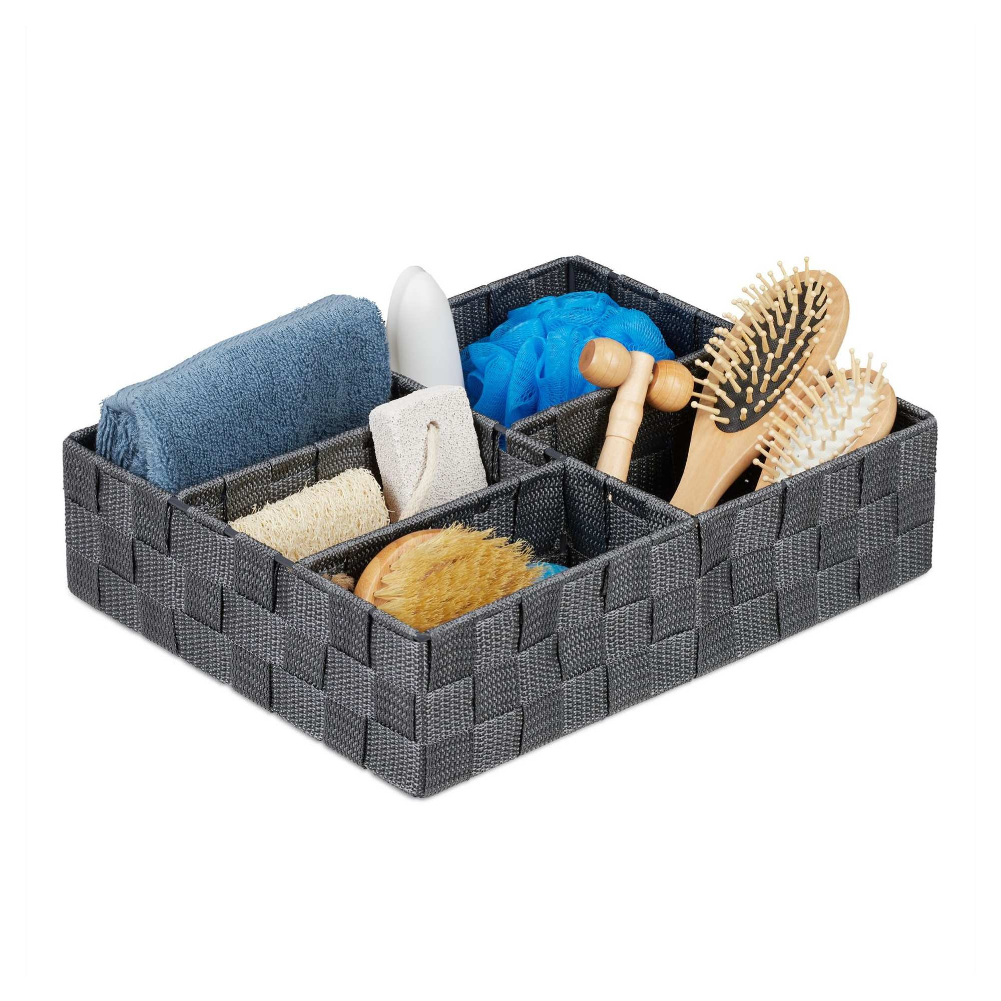 Panier de rangement à 5 compartiments