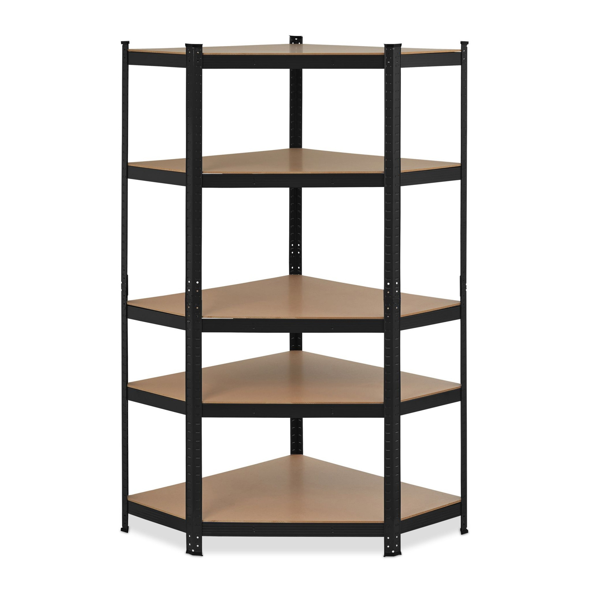 Etagère d'angle avec 5 tablettes noir