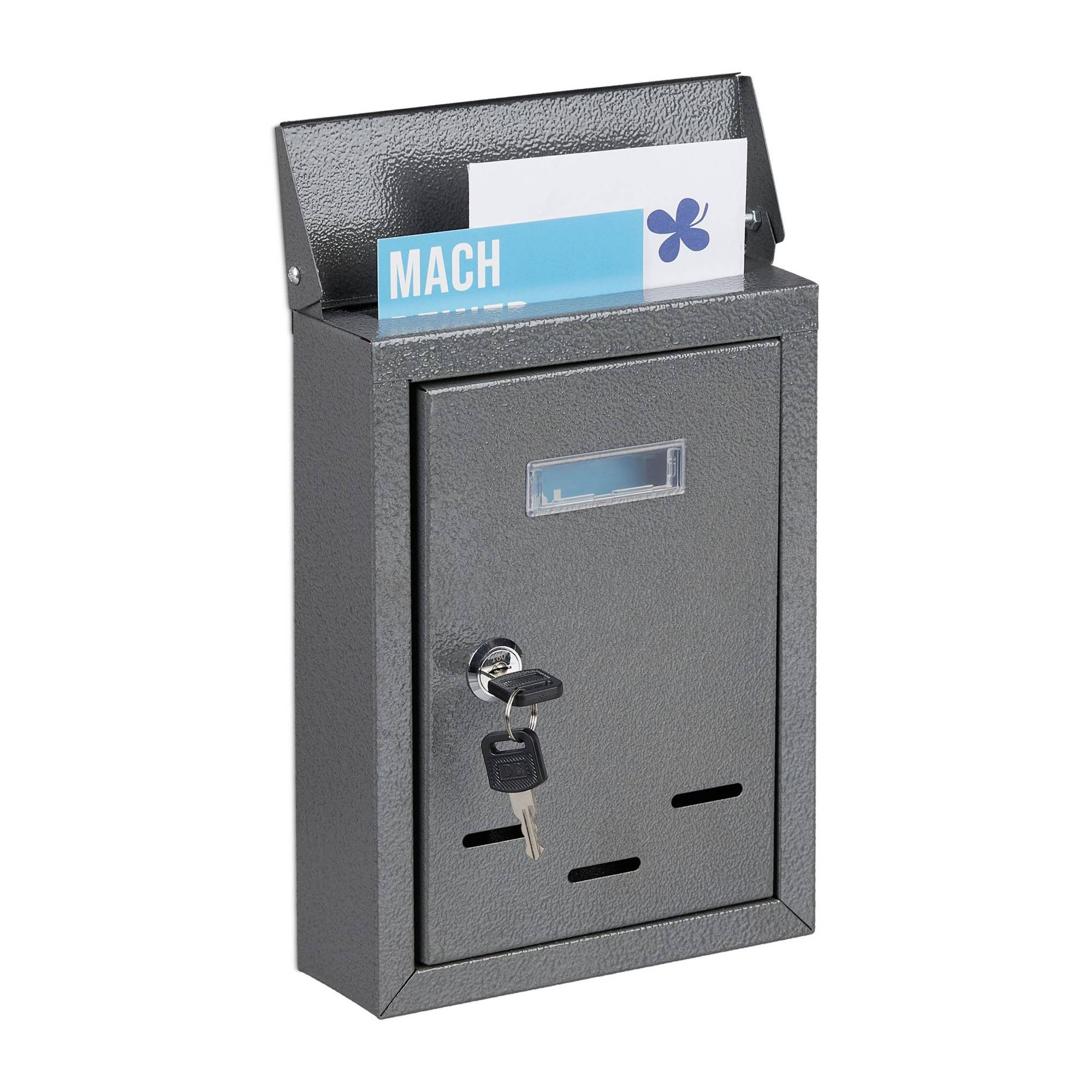 Mailbox with nameplate