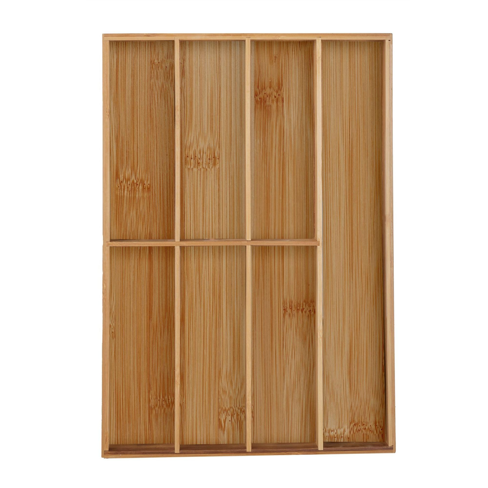 Range-couverts en bambou 7 compartiments