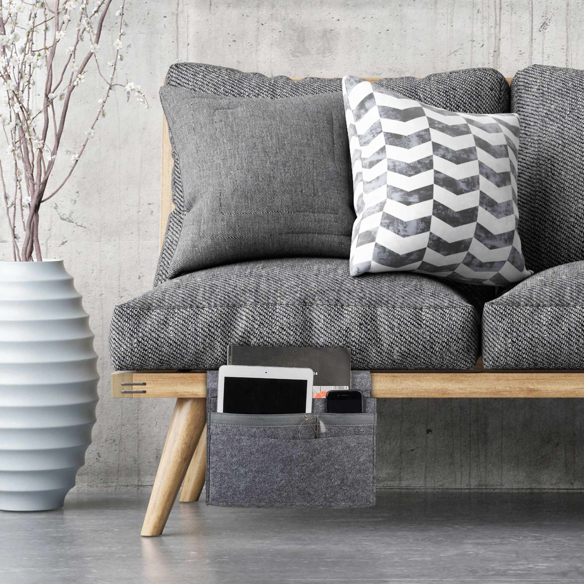 Bedtas met klittenbandsluiting