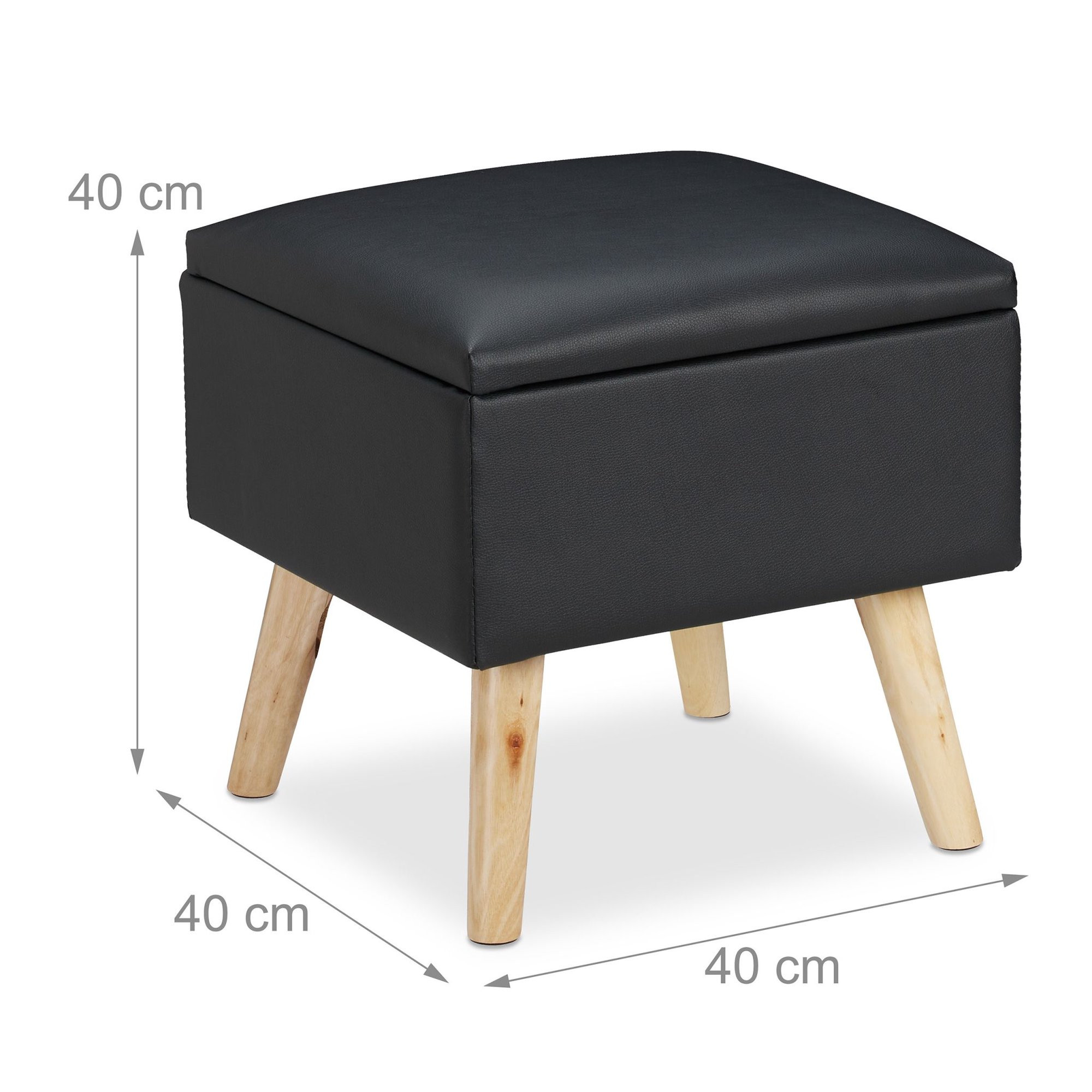 Hocker mit Stauraum Kunstleder