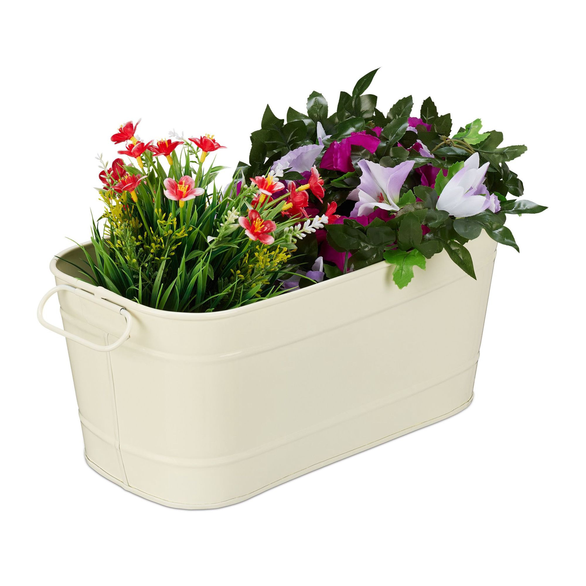 Bac à fleurs en métal