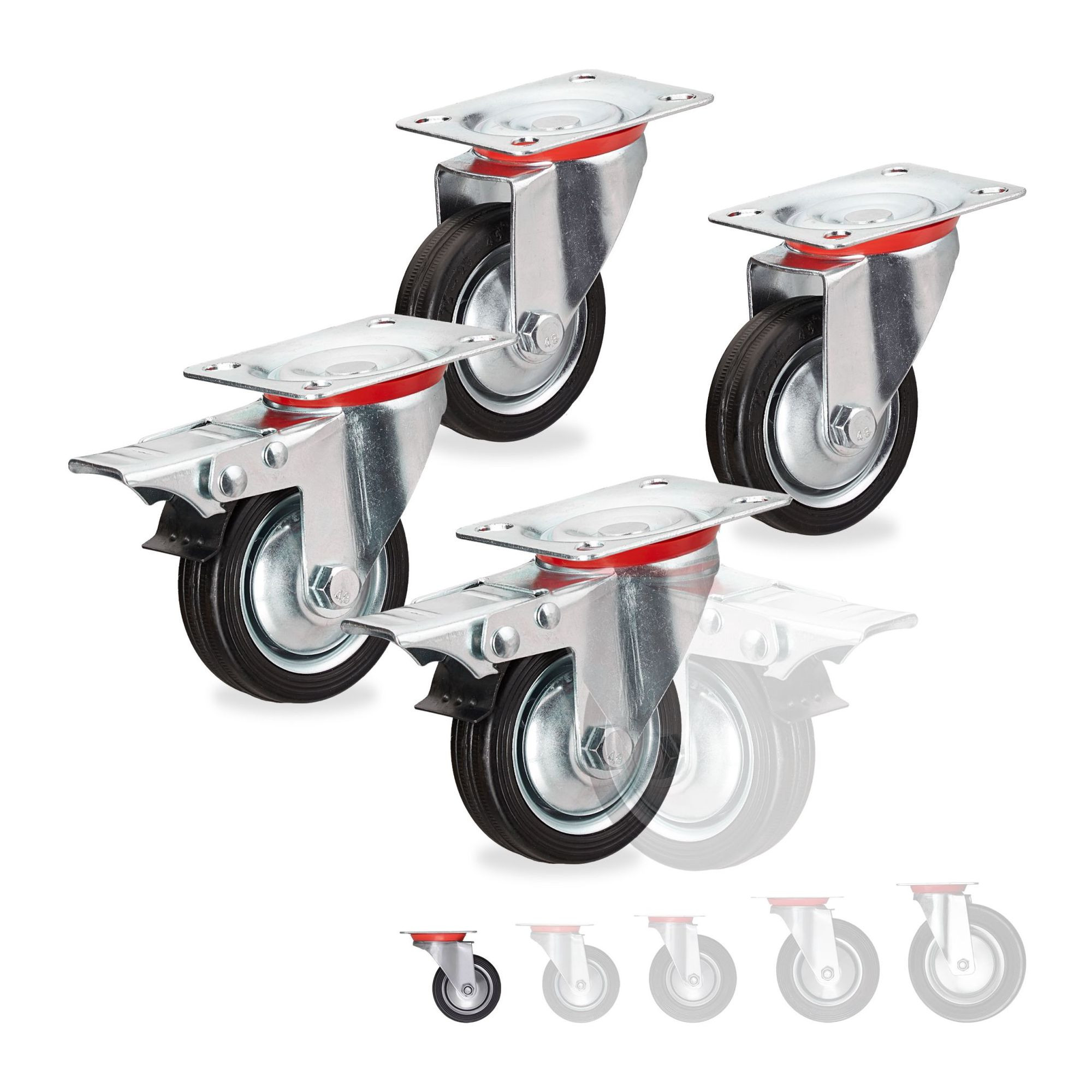 Powerful wheels, 4 pcs