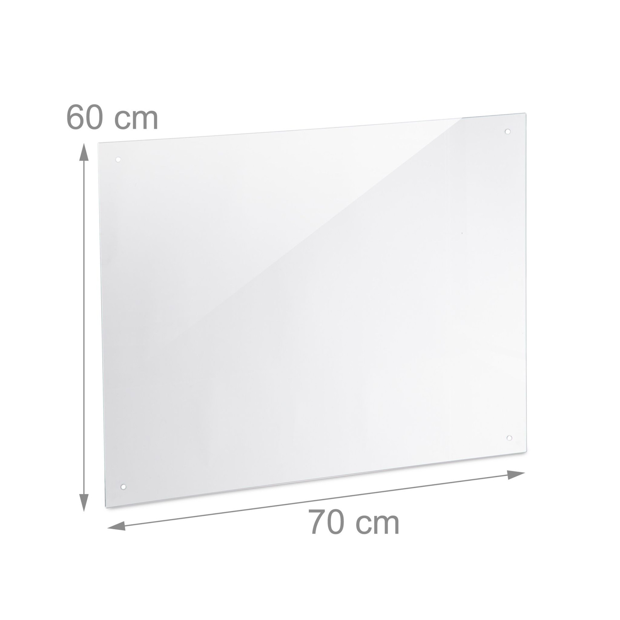 Paraspruzzi per cucina 70 cm