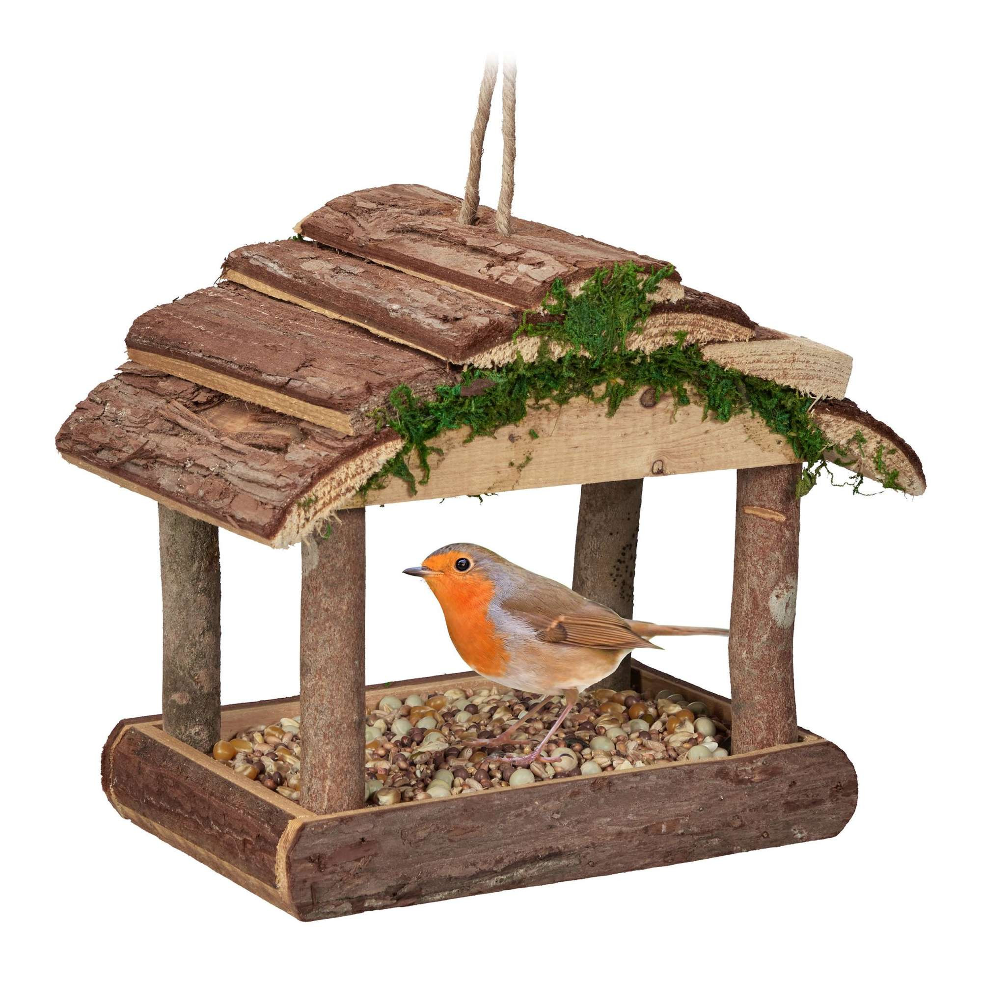 Vogelfutterhaus mit Aufhängung